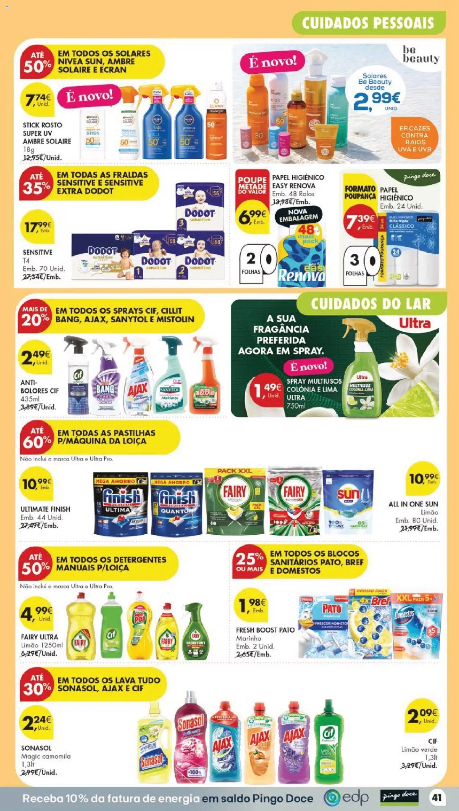 Pingo Doce folheto │ válido de 16.06.2026 | Página: 45 | Produtos: Papel higiénico, Flores, Fraldas