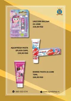 Signal Plus katalog - pregled Signal Plus kataloga - važi od 13.06.2026 | Strana: 2 | Proizvode: Balzam, Barbie, Pasta za zube