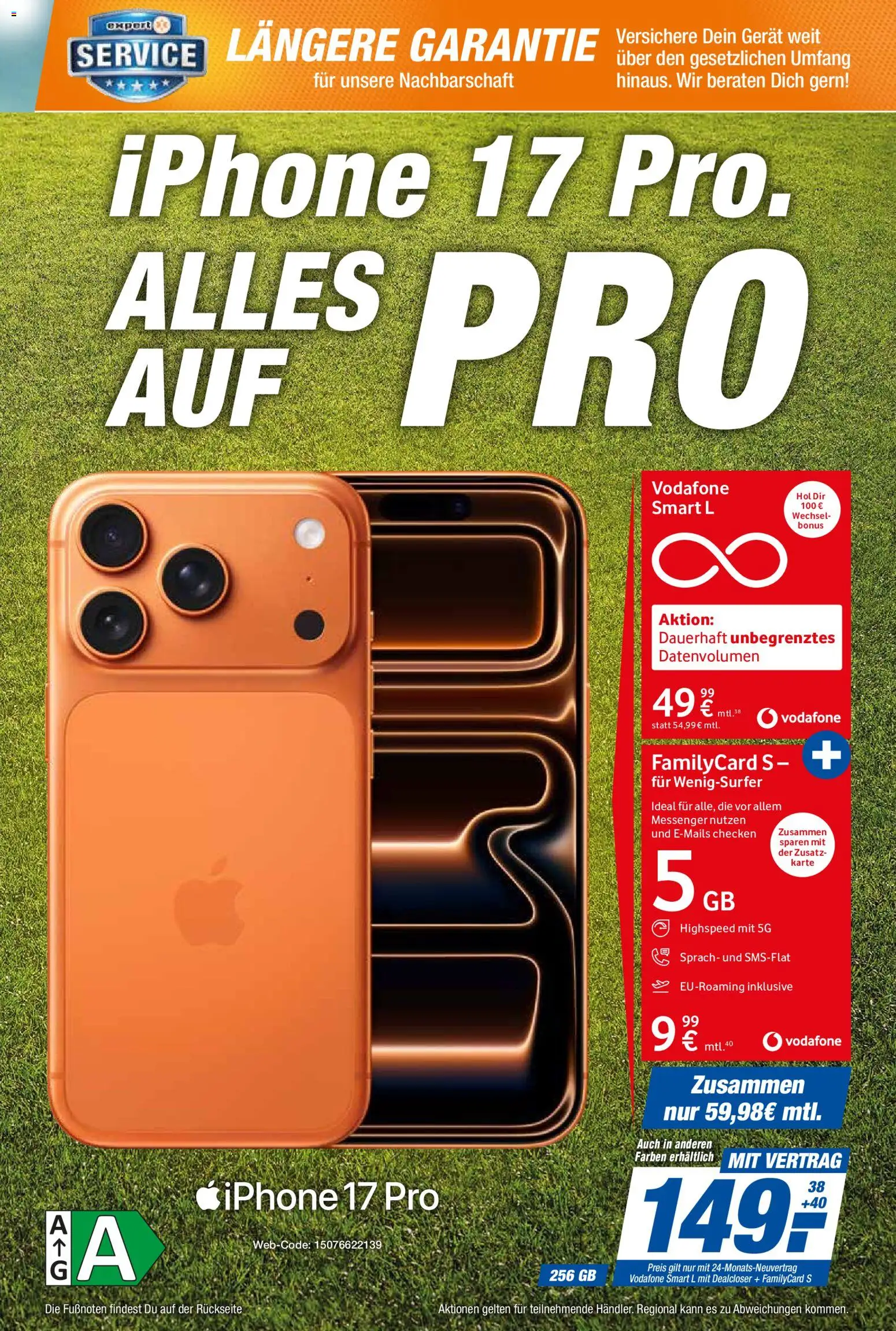 Expert Smarthphone Highlights im Juli – gültig ab 01.07.2026 | Seite: 17 | Produkte: Iphone