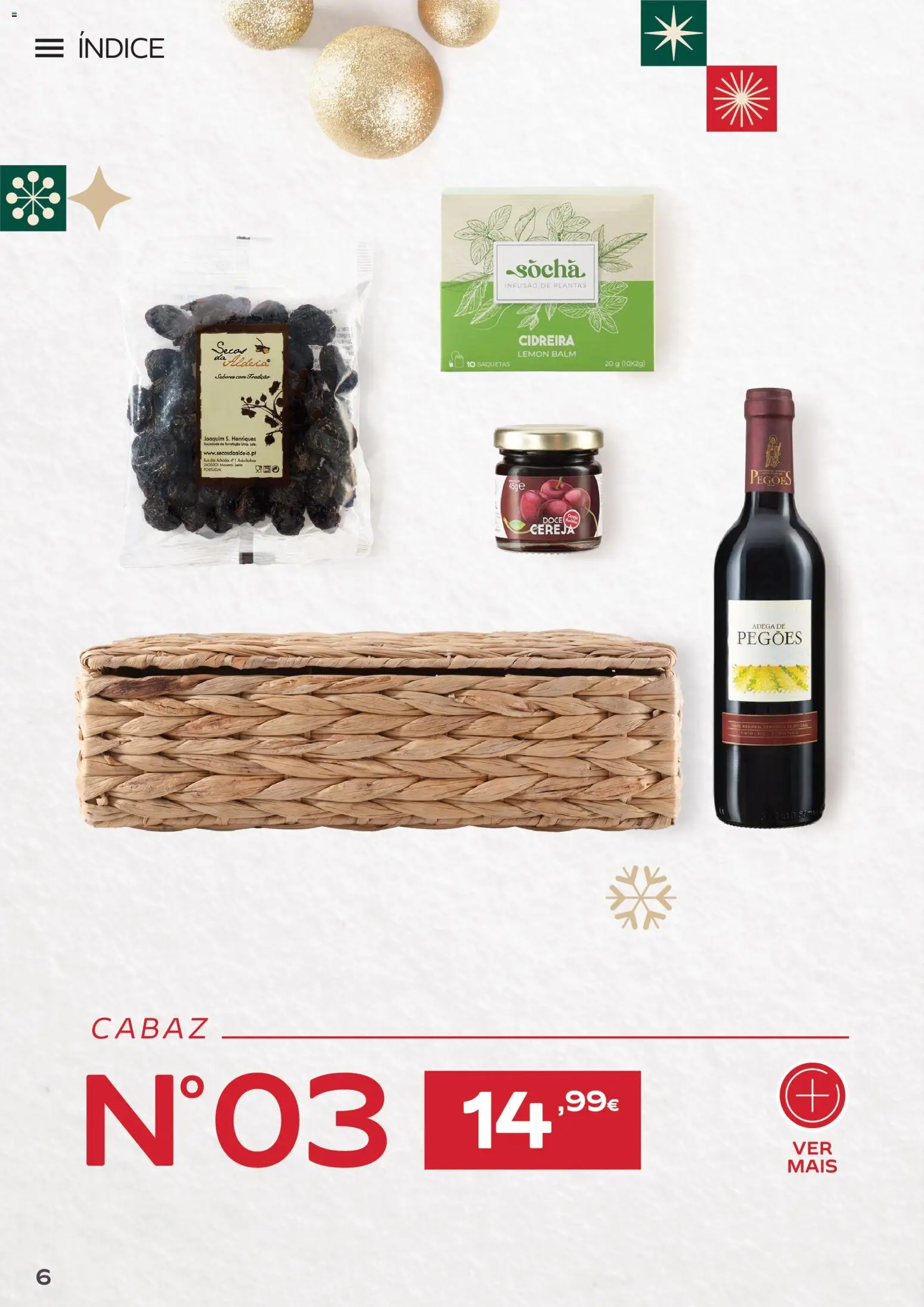 Continente Cabazes de Natal │ válido de 06/10/2026 | Página: 6 | Produtos: Saquetas