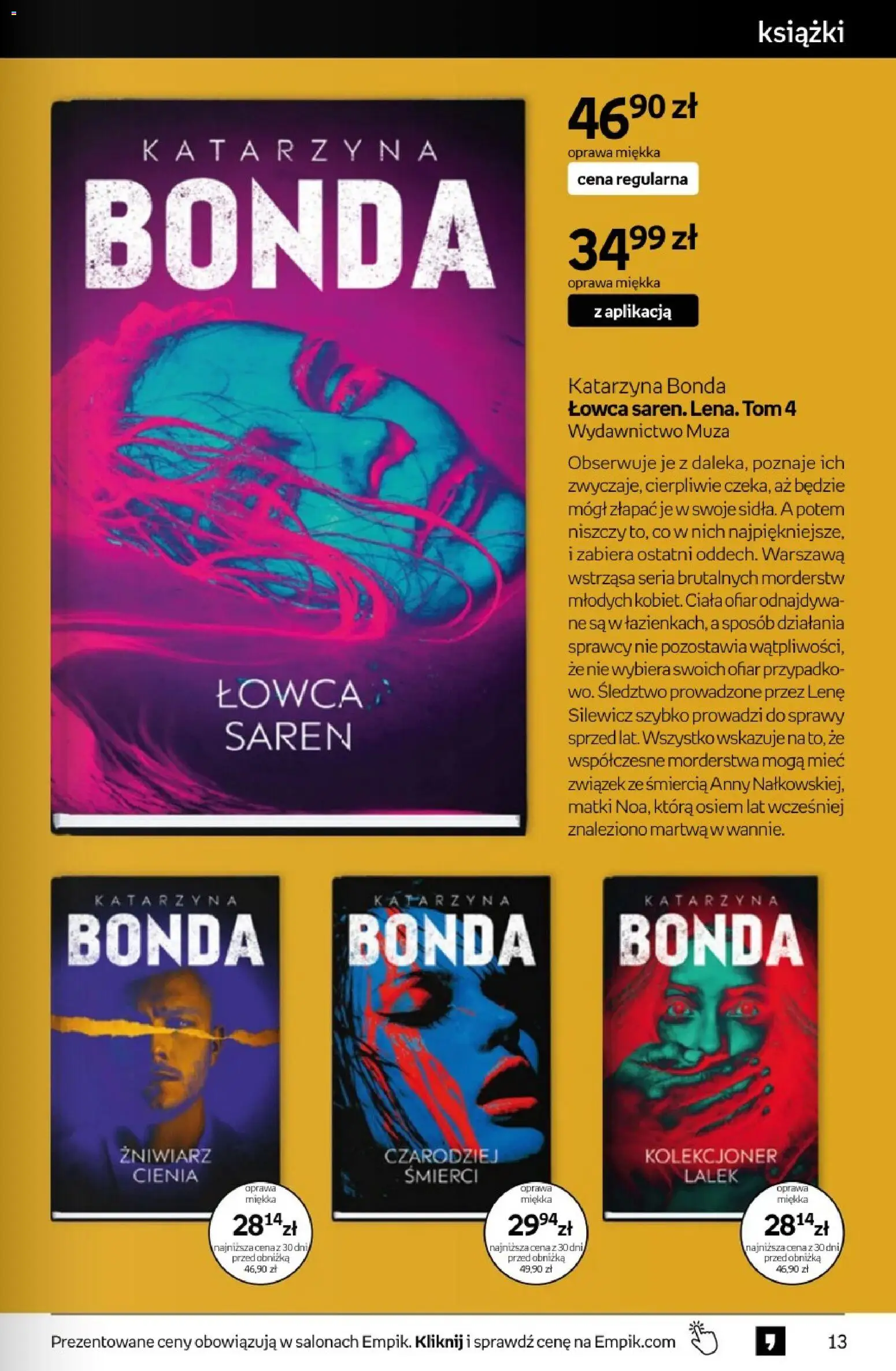 Empik promocje - Tom kultury Książki od 29.07.2026 | Strona: 13 | Produkty: Książki