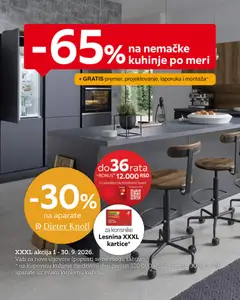 Lesnina XXXL katalog kuhinje - pregled Lesnina XXXL kataloga - važi od 07.09.2026