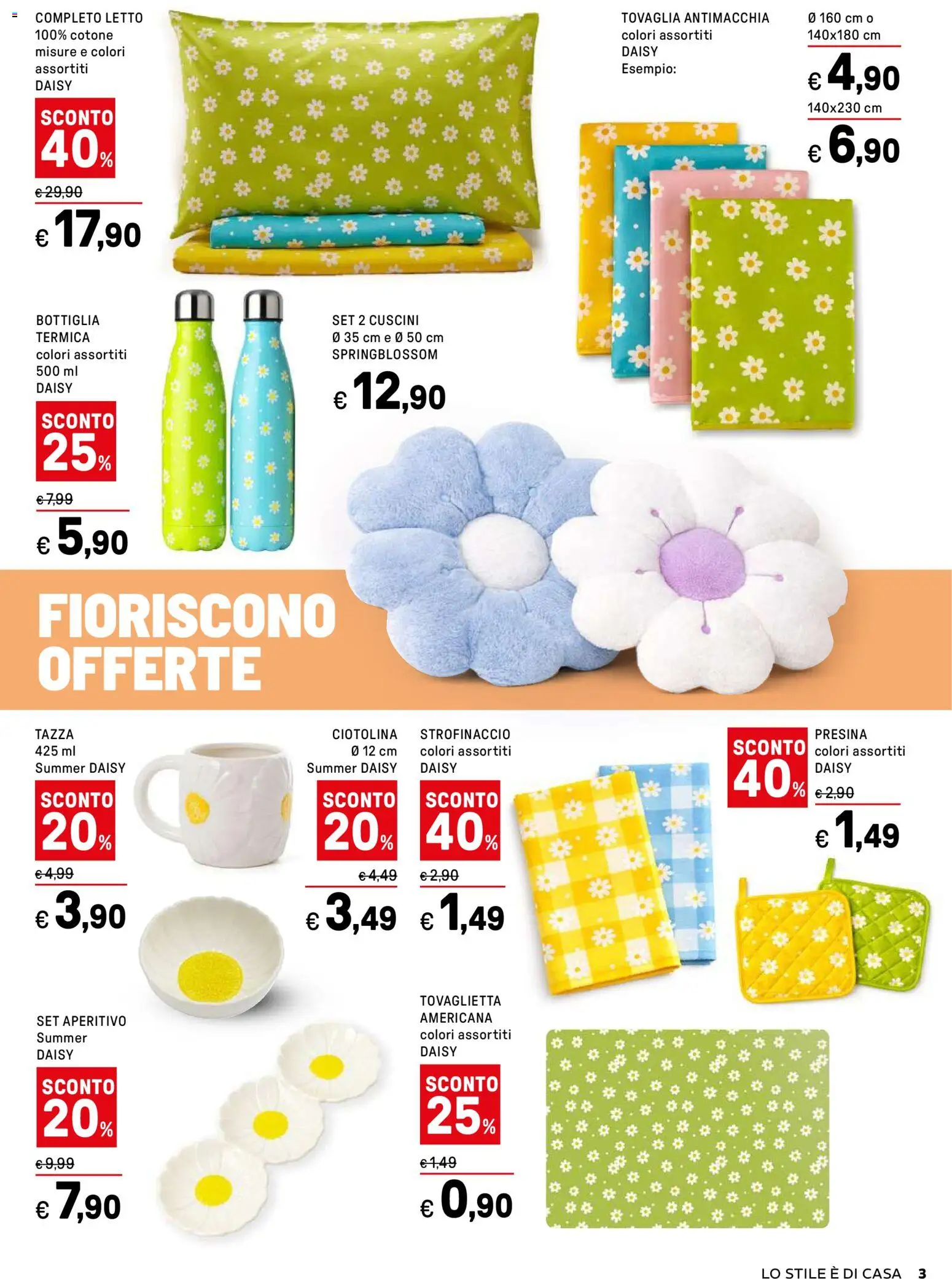 Volantino Iper del 07.04.2026 | Pagina: 3 | Prodotti: Presina, Letto, Tovaglia, Aperitivo