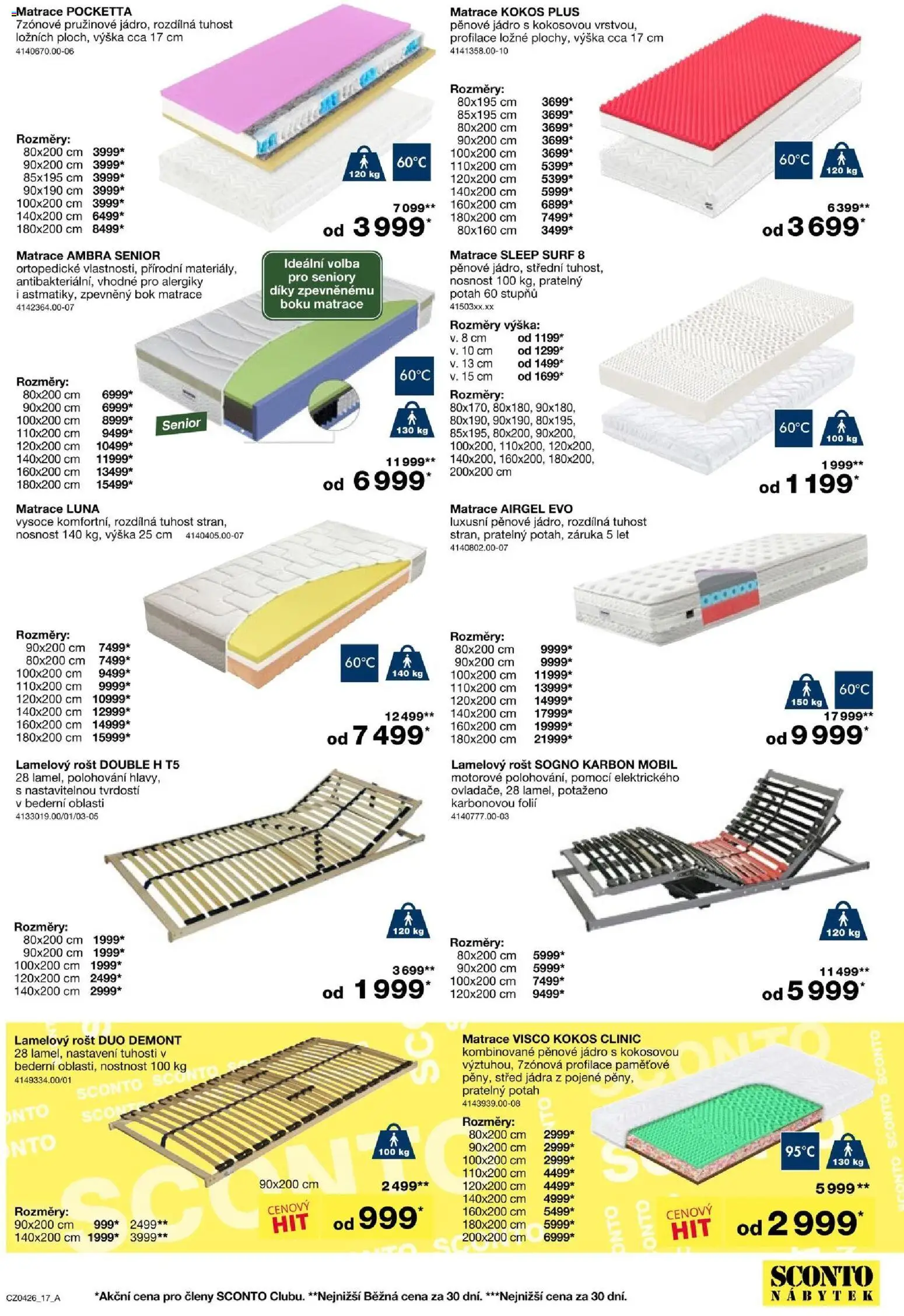 Sconto nábytek leták od 04.03.2026 | Strana: 17 | Produkty: Surf, Nábytek, Rošt, Kokos