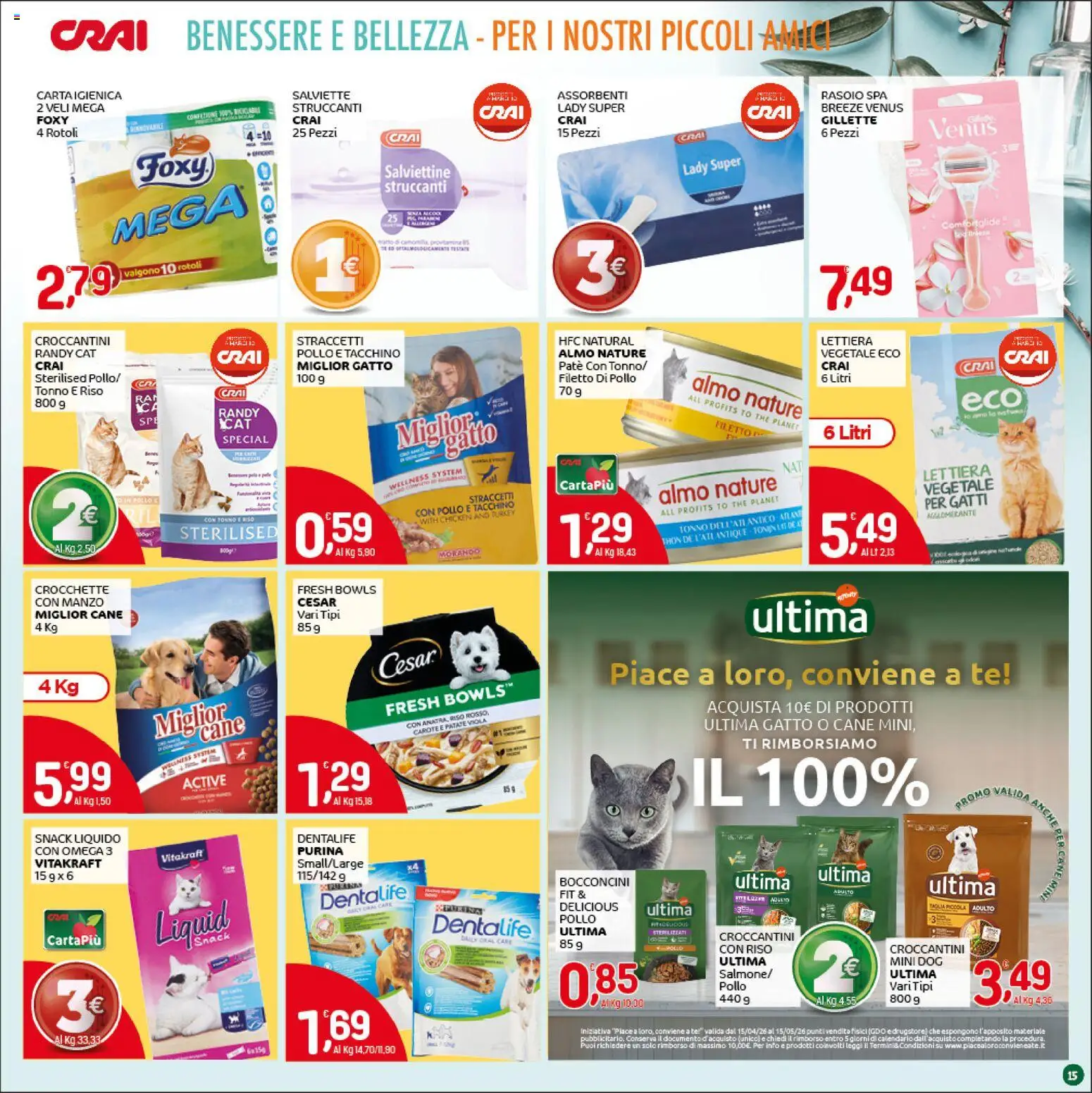 Volantino CRAI del 30.04.2026 | Pagina: 15 | Prodotti: Pollo, Manzo, Patate, Carote