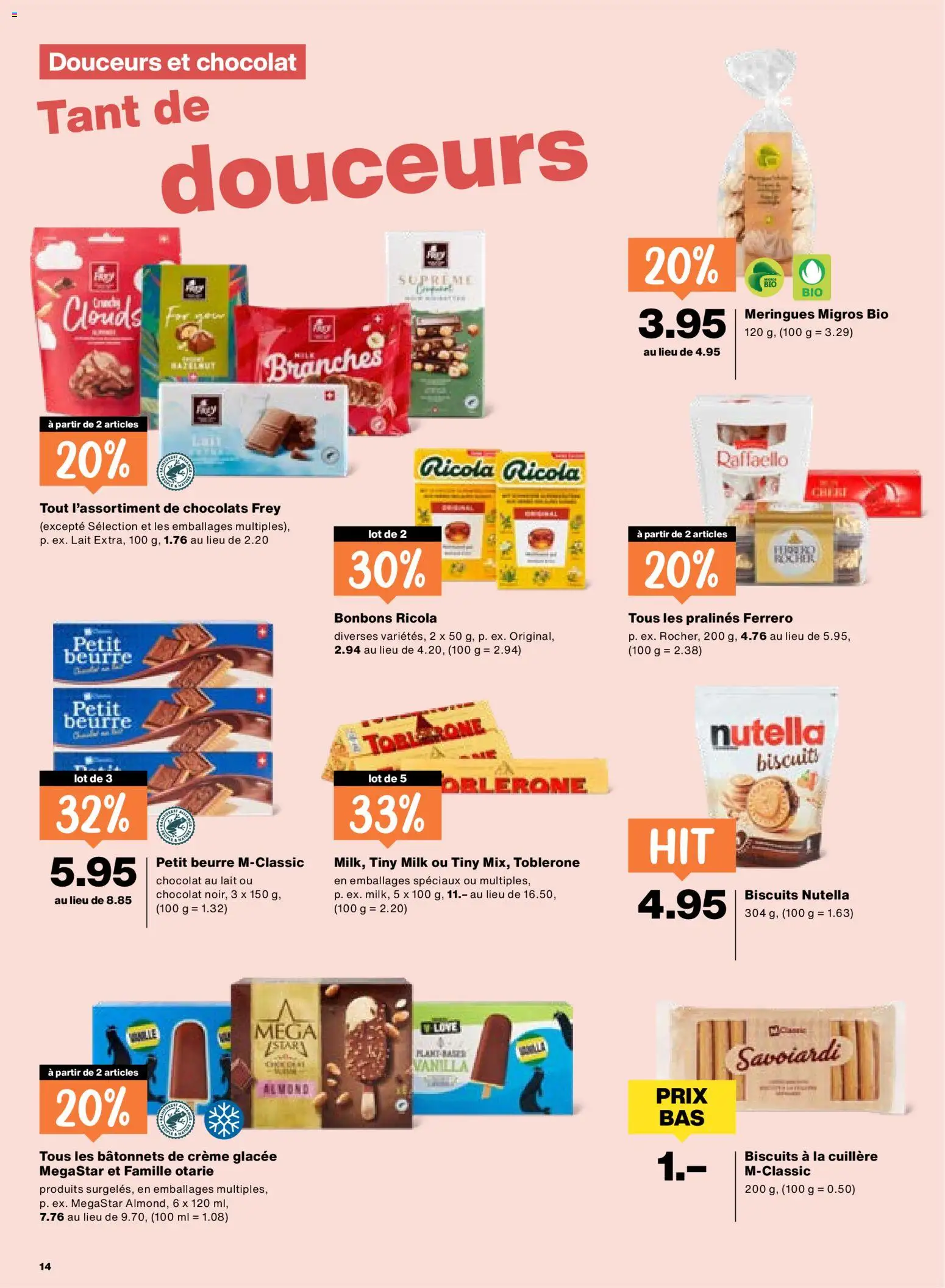 Migros aktionen FR – gültig ab 10.09.2026 | Seite: 14 | Produkte: Nutella, Creme