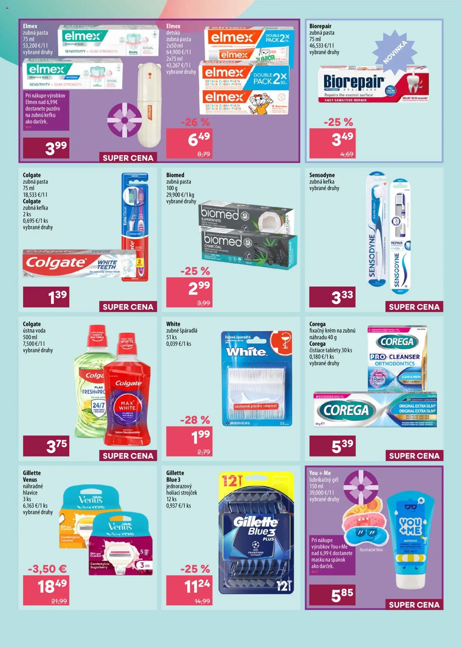Nové 101 drogerie akcie – leták je platný od 22.07.2026 | Strana: 2 | Produkty: Zubná kefka, Strojček, Holiaci strojček, Puzdro