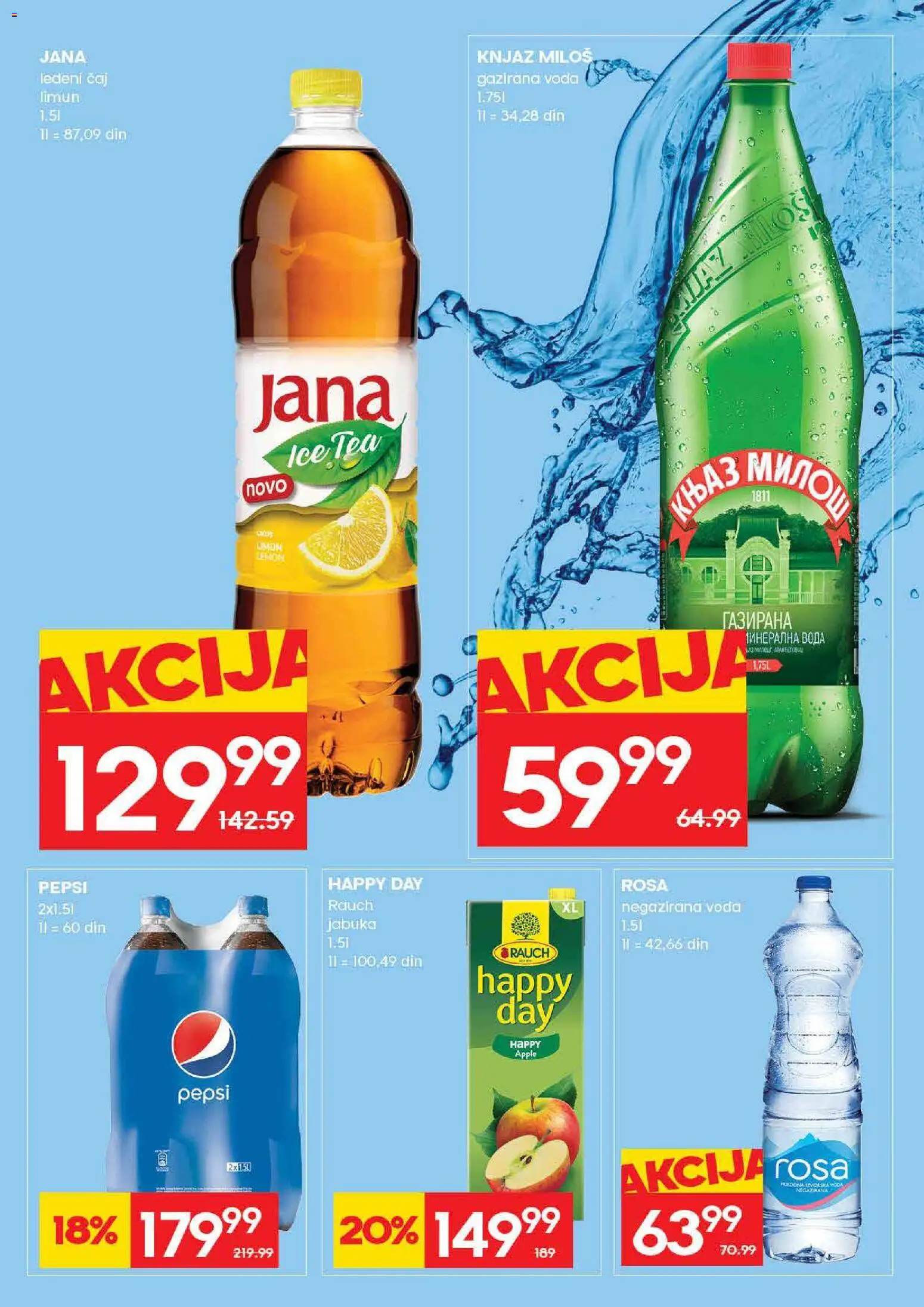 Idea katalog - važi od 09.04.2026 | Strana: 24 | Proizvode: Negazirana voda, Voda, Limun, Pepsi