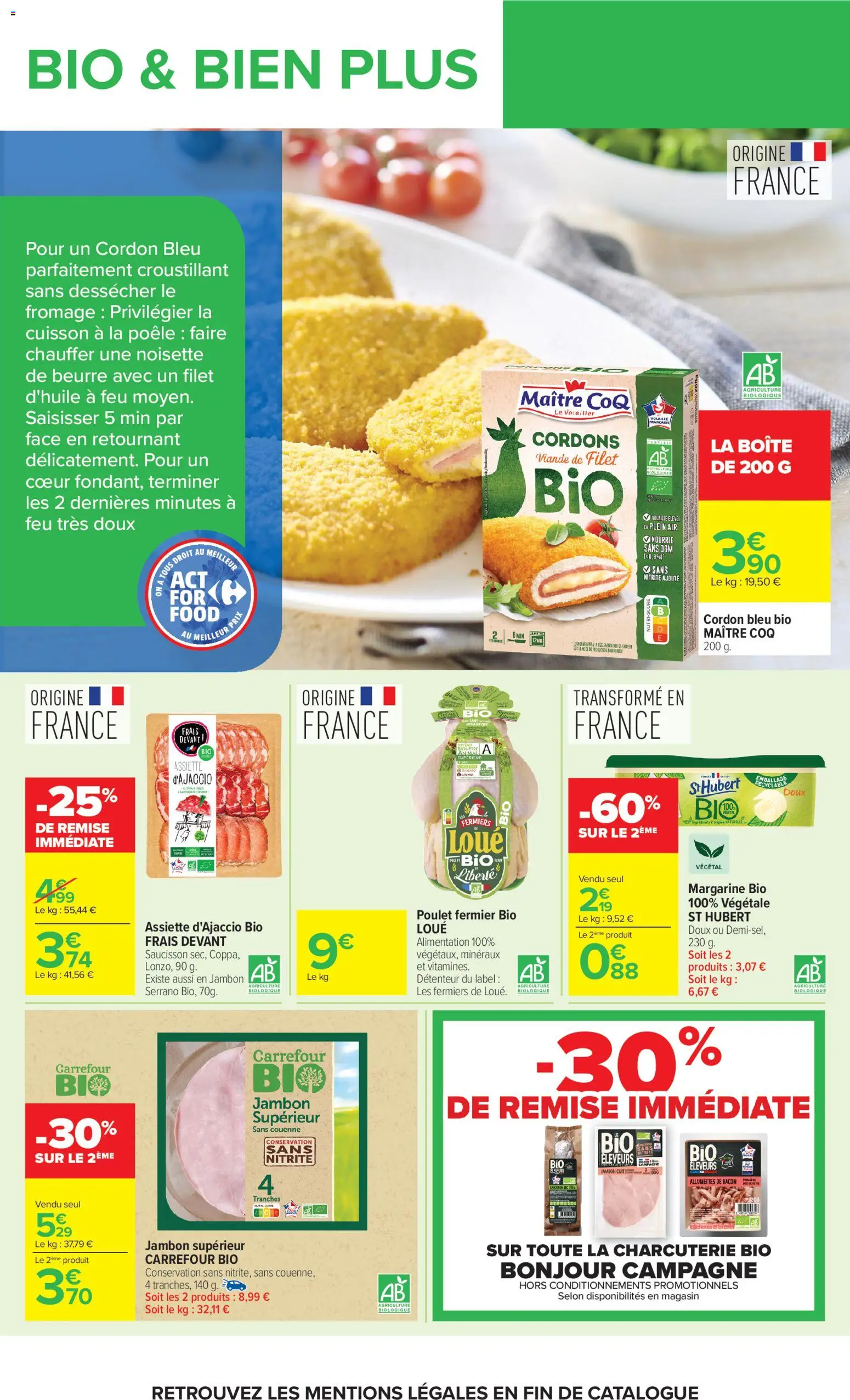 {H1} | Page: 11 | Produits: Saucisson, Poêle, Viande, Cordon bleu