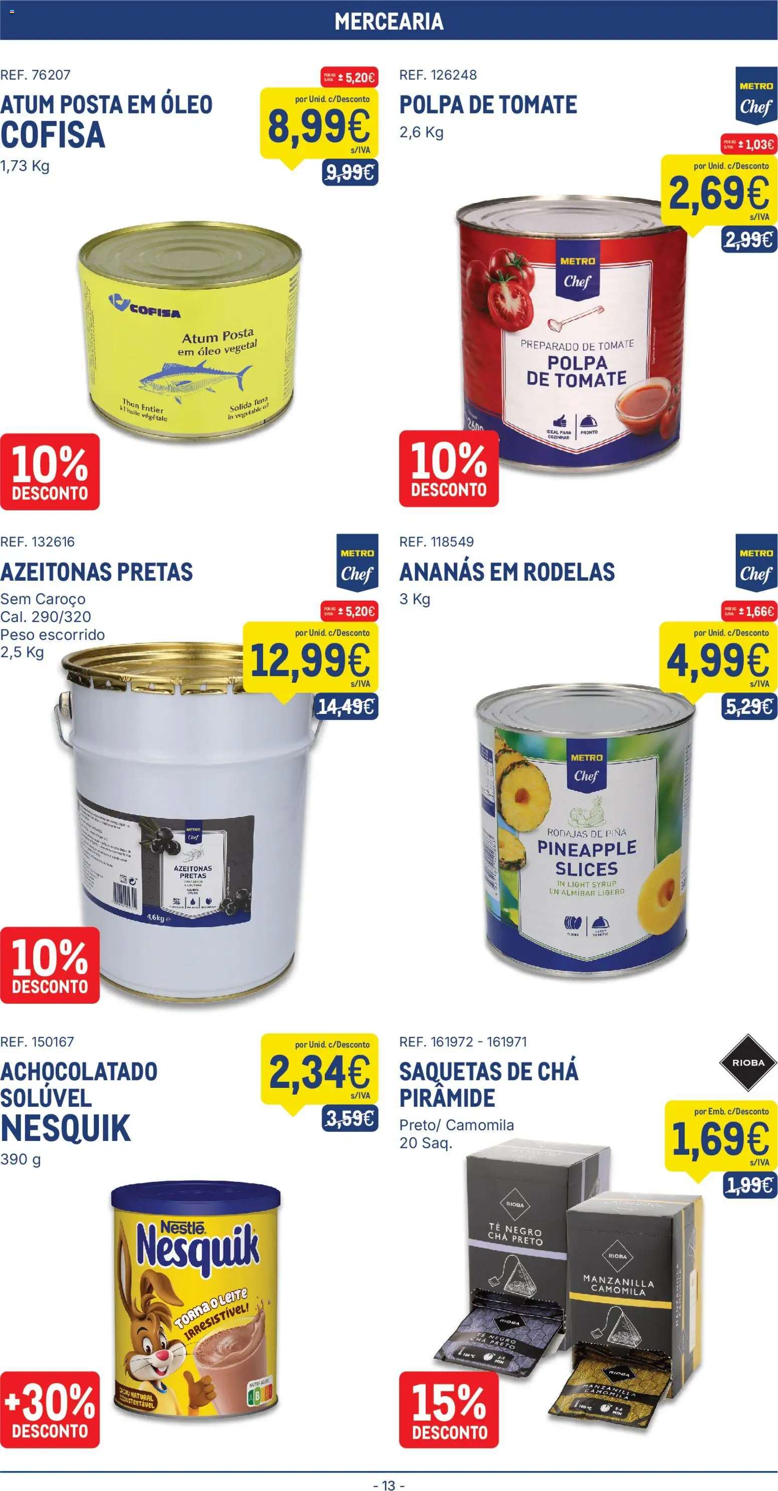 Makro folheto │ válido de 29/09/2026 | Página: 13 | Produtos: Atum, Mercearia, Nestlé, Óleo