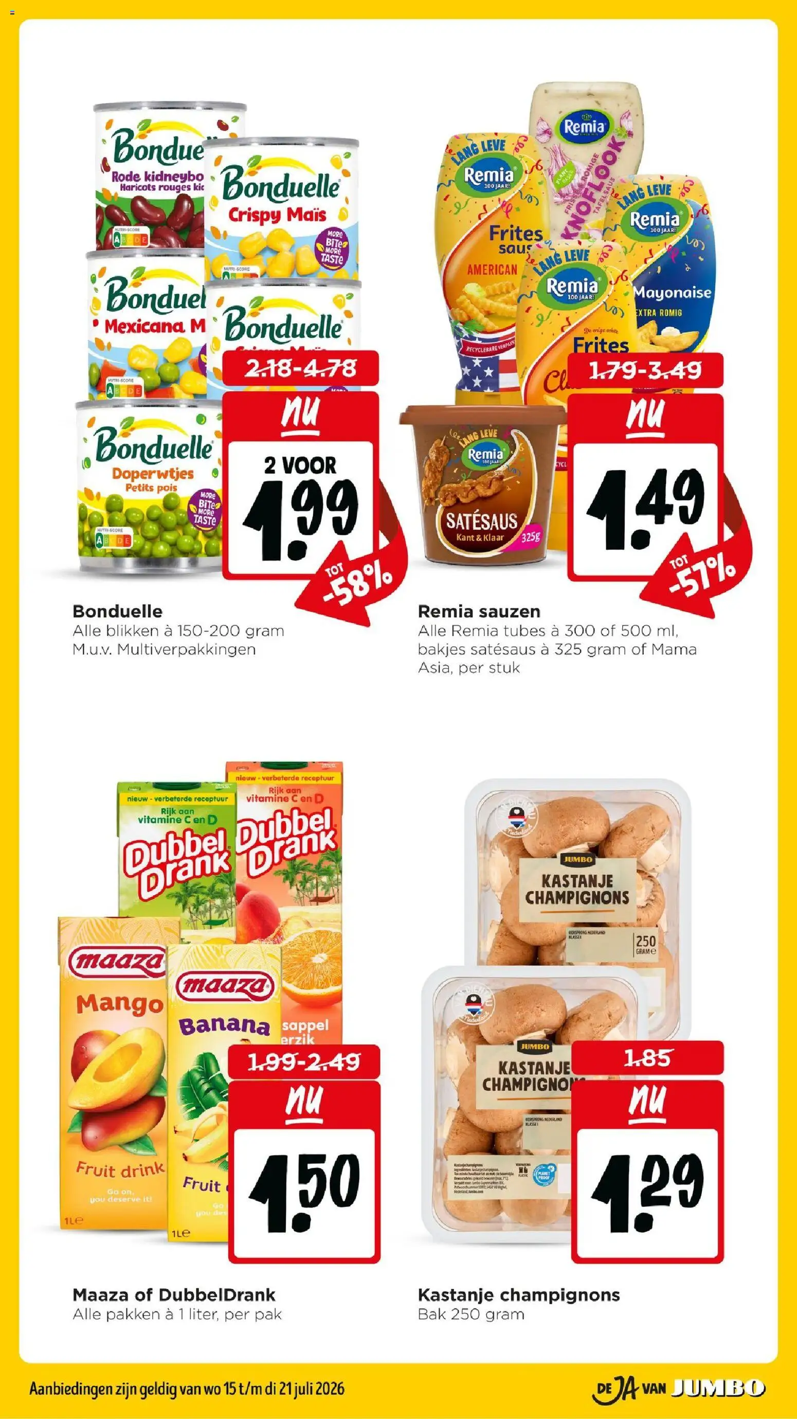 {H1} | Pagina: 4 | Producten: Champignons, Maïs, Saus, Mayonaise