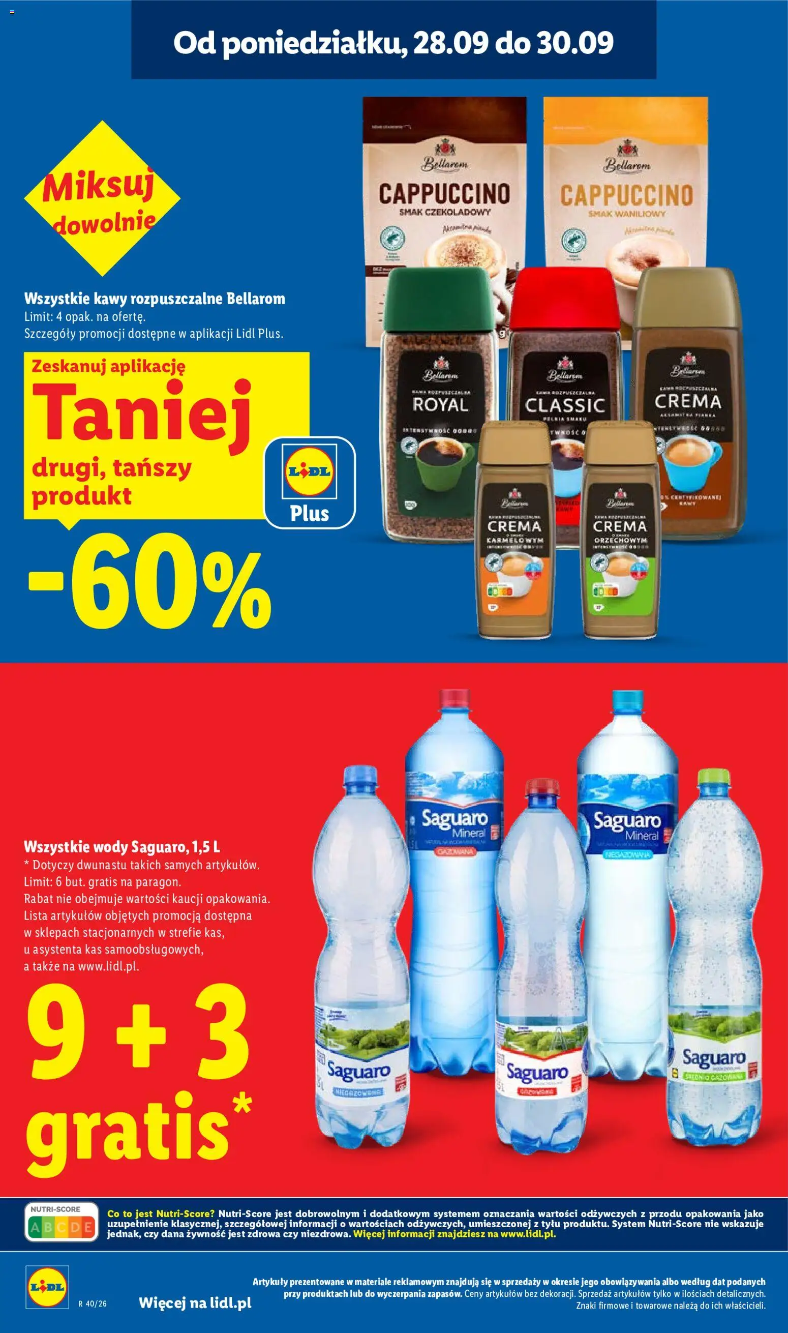 Lidl Polsko leták od 28.09.2026 | Strana: 14 | Produkty: Bellarom cappuccino, Crema, Cappuccino, Bellarom