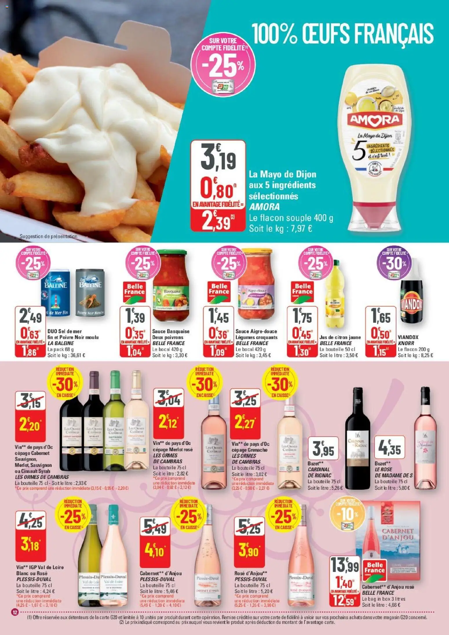 {H1} | Page: 12 | Produits: Jus de citron, Œufs, Jus, Vin