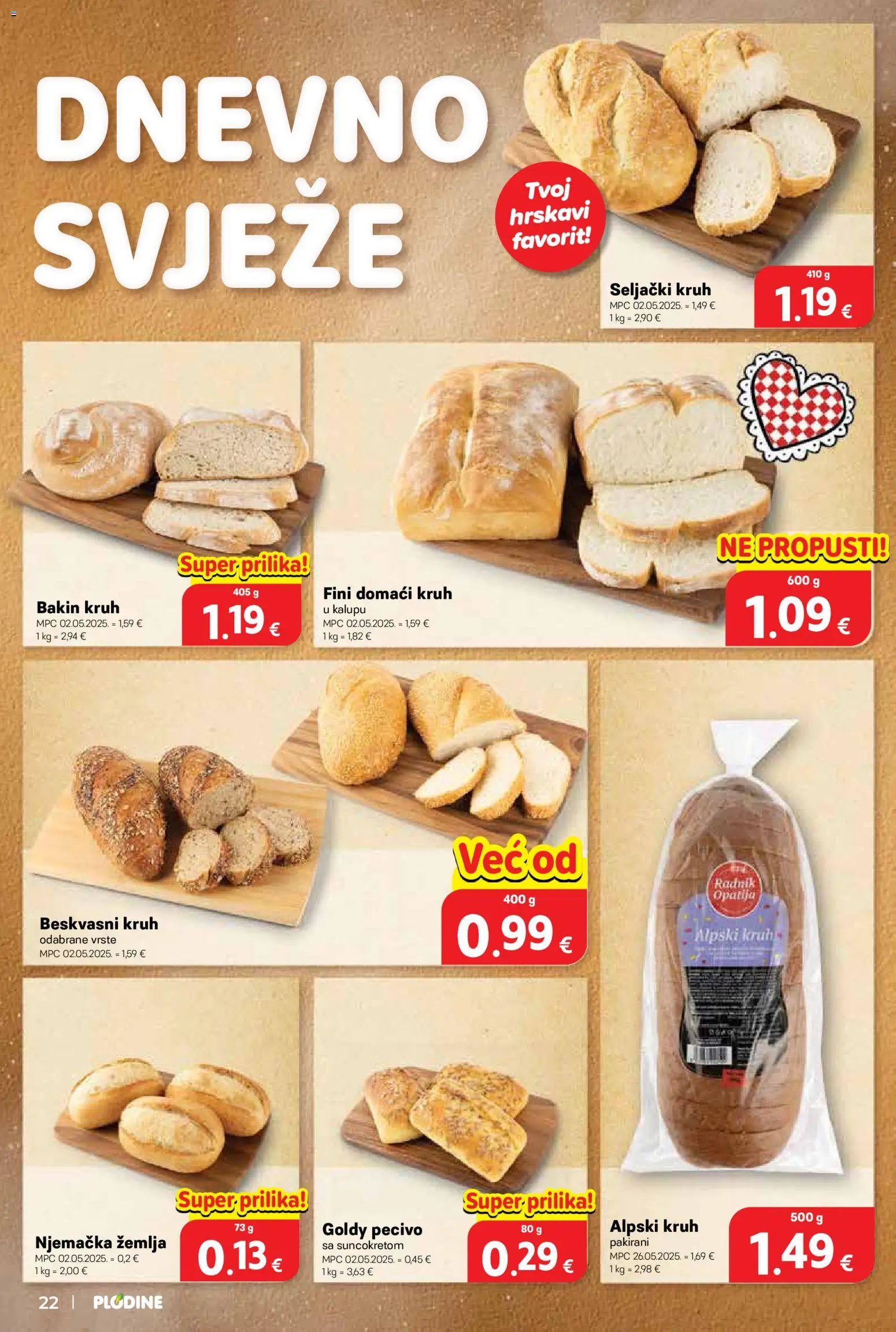 Plodine katalog | vrijedi od 03.06.2026 | Stranica: 22