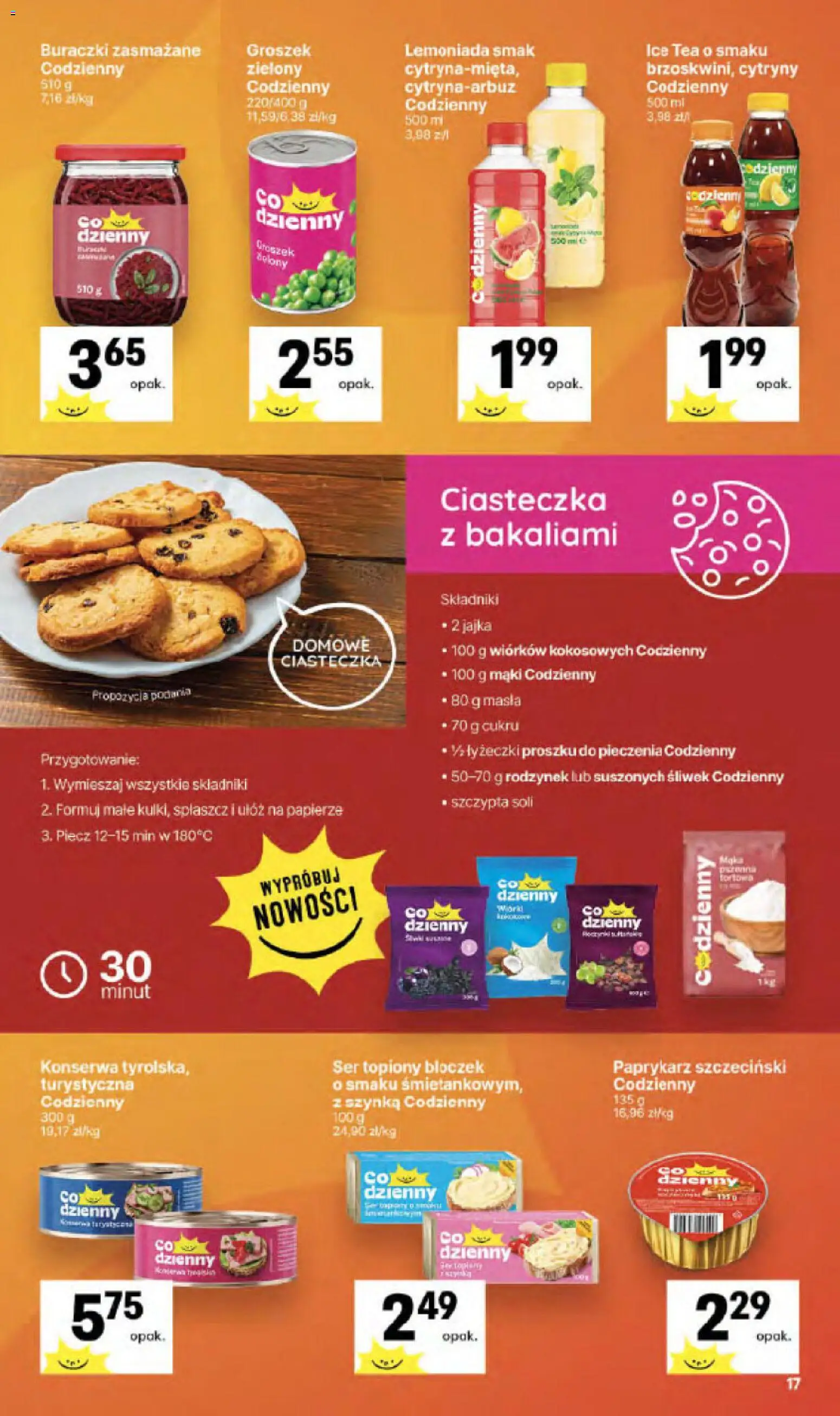 Delikatesy Centrum gazetka - Sklepy Własne od 24.09.2026 | Strona: 17 | Produkty: Groszek, Paprykarz szczeciński, Cytryny, Szynka