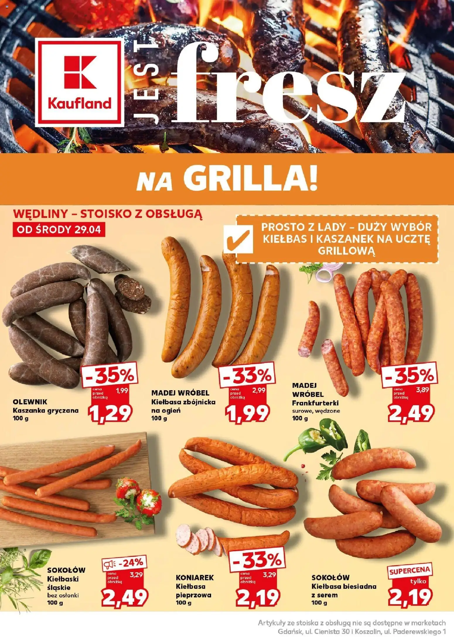 Kaufland gazetka - Mocny start od 04.05.2026 | Strona: 16 | Produkty: Frankfurterki, Kaszanka, Kiełbaski, Wędliny