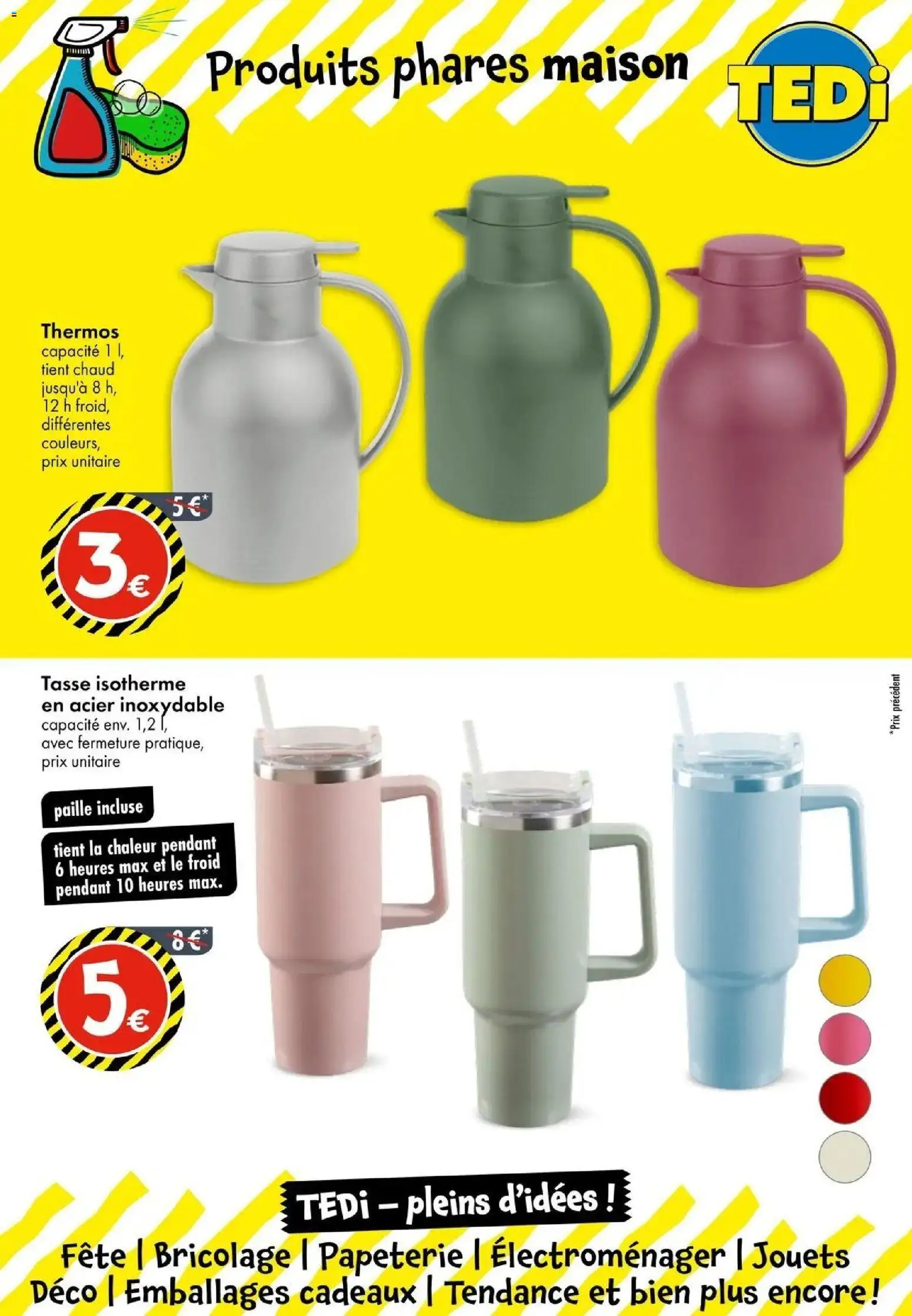 TEDi catalogue La Roche Sur Yon à partir du 04/09/2026 - promo en ligne | Page: 9 | Produits: Thermos, Bricolage, Jouets