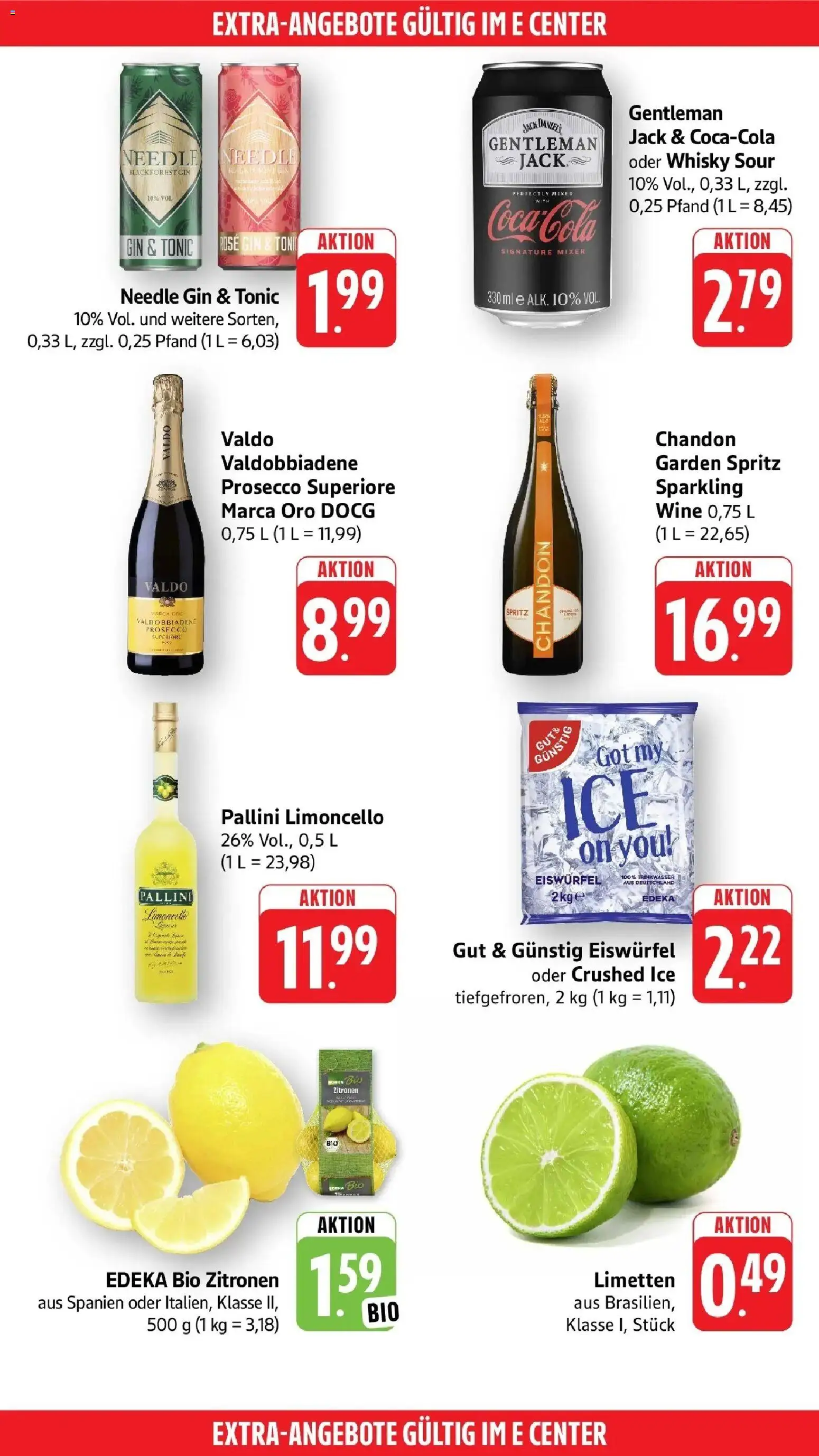 Edeka Prospekt Bad Kreuznach – gültig ab 27.07.2026 | Seite: 49 | Produkte: Prosecco, Limoncello, Gin, Zitronen