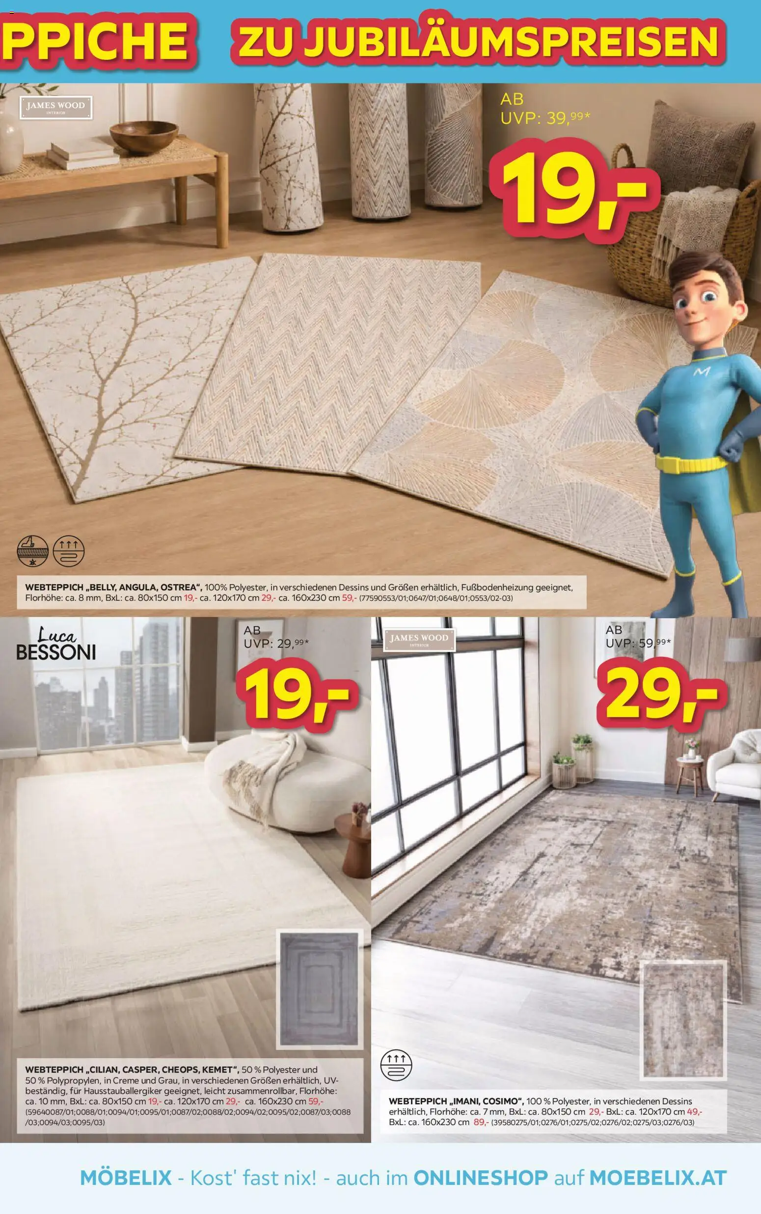Möbelix LEUCHTEN UND TEPPICHE ZU JUBILÄUMSPREISEN gültig ab 13.10.2026 | Seite: 5 | Produkte: Creme