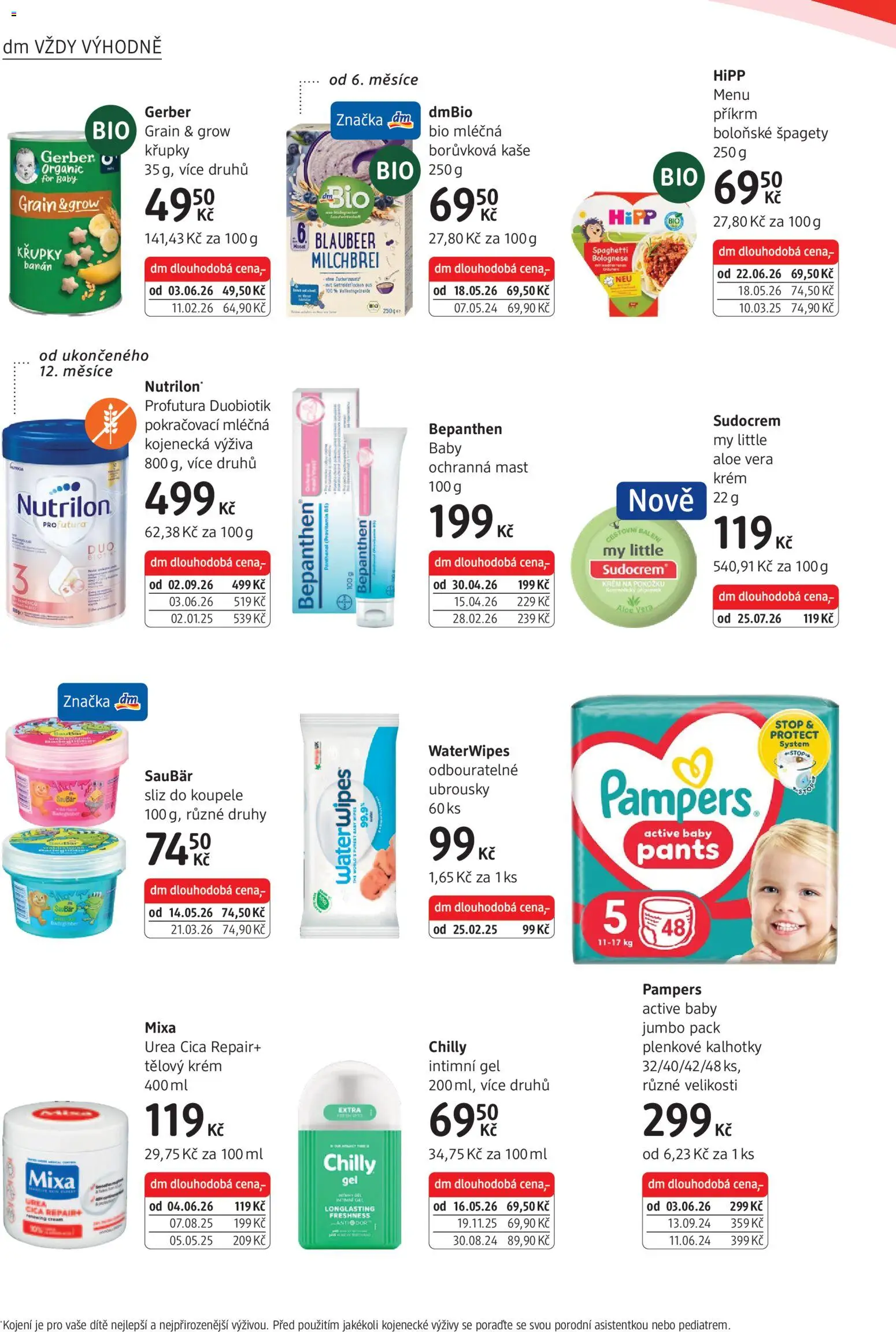 dm drogerie leták od 03.09.2026 | Strana: 20 | Produkty: Boloňské špagety, Krém, Křupky, Plenkové kalhotky