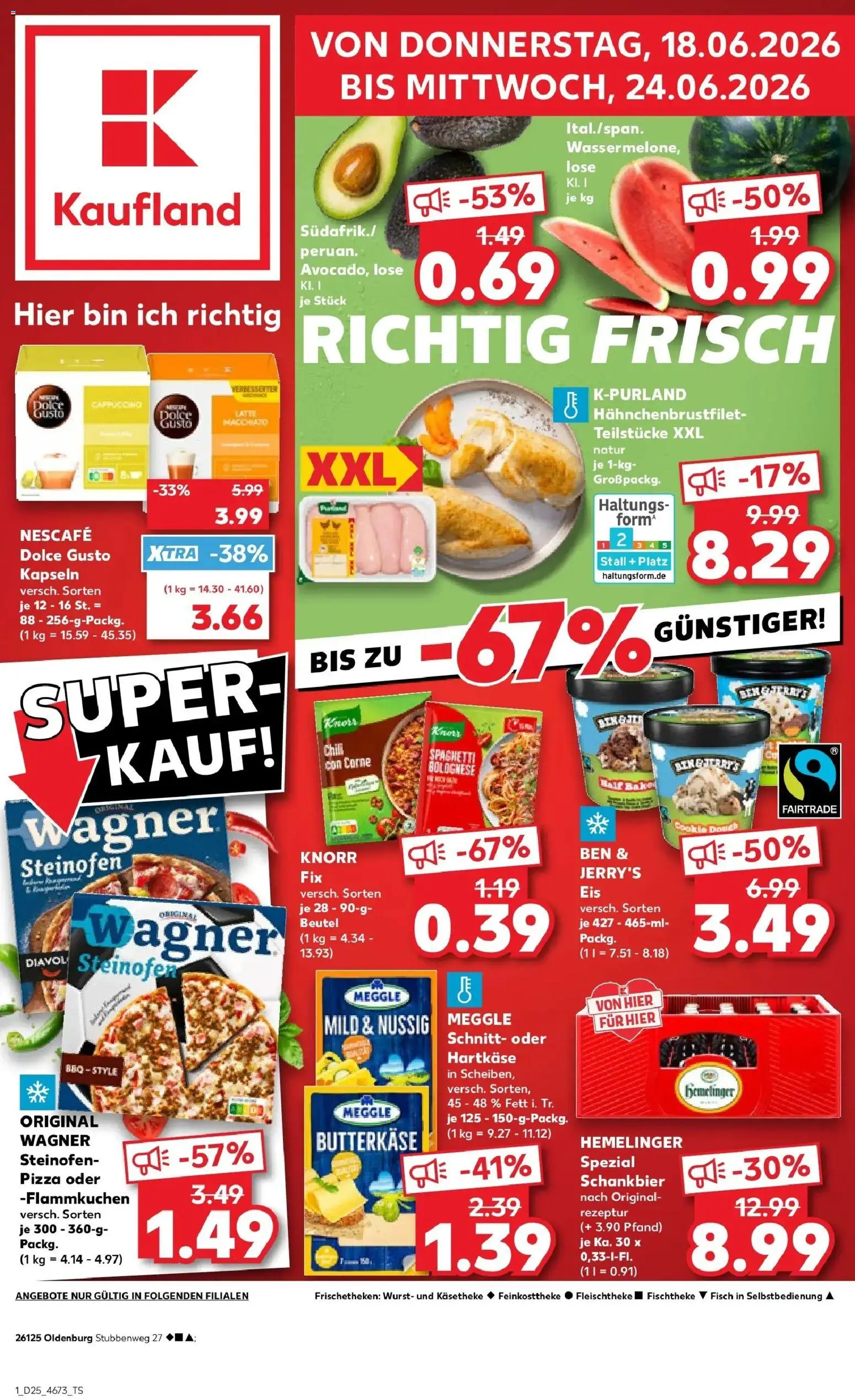 Kaufland Prospekt Oldenburg – gültig ab 18.06.2026 | Seite: 1