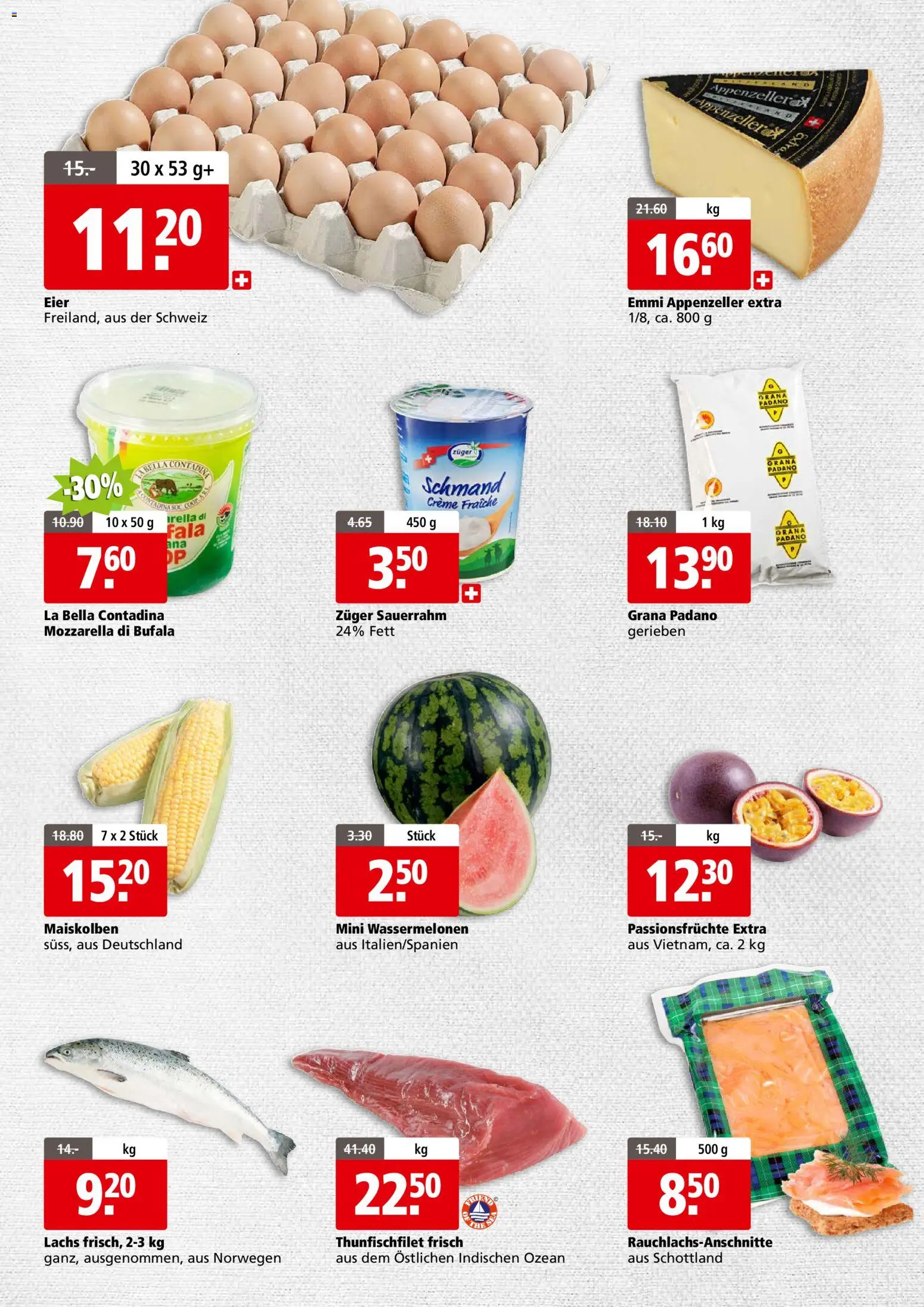 Aligro aktionen Business Schlieren, Gossau SG, Frauenfeld, Rapperswil-Jona, Sargans, Bern – gültig ab 06.07.2026 | Seite: 2 | Produkte: Eier, Lachs, Sauerrahm, Creme