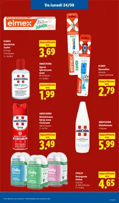 Anteprima del volantino ELMEX Dentifricio Junior, 6-12 anni 75 ml flacone valido a partire dal 20/08/2026 | Pagina: 41 | Prodotti: Dentifricio, Detergente intimo, Detergente, Intimo