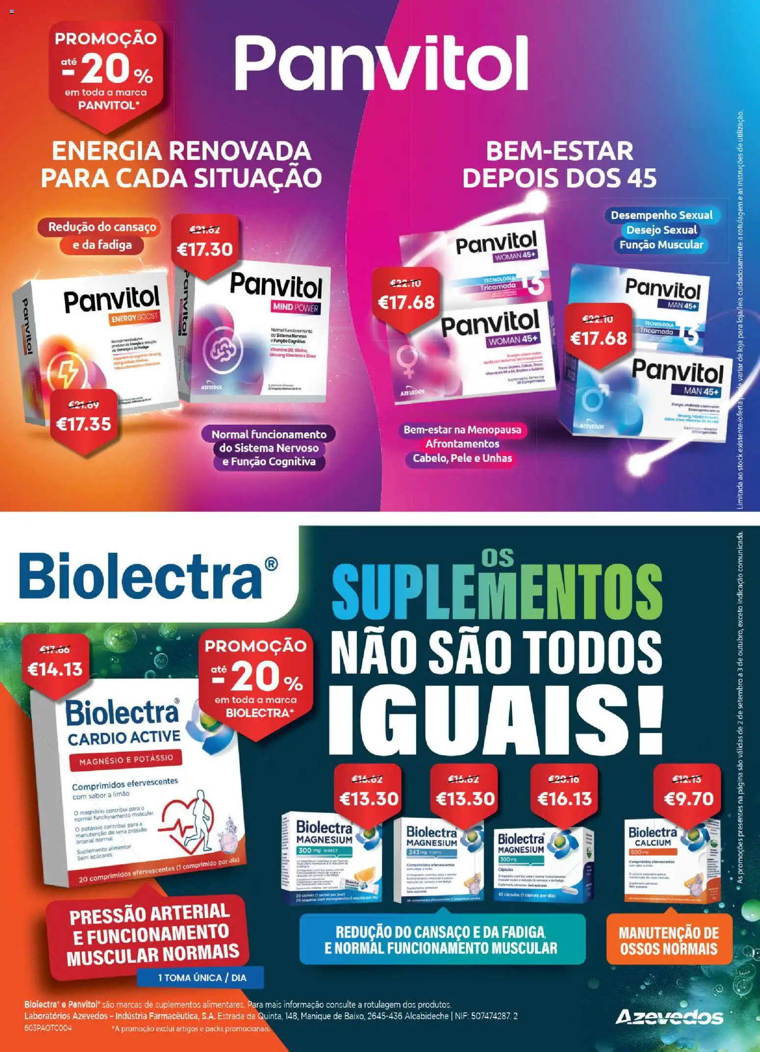 Auchan Revista Longevidade e Especial Bebe │ válido de 02/09/2026 | Página: 31 | Produtos: Comprimidos efervescentes, Cápsulas, Saquetas