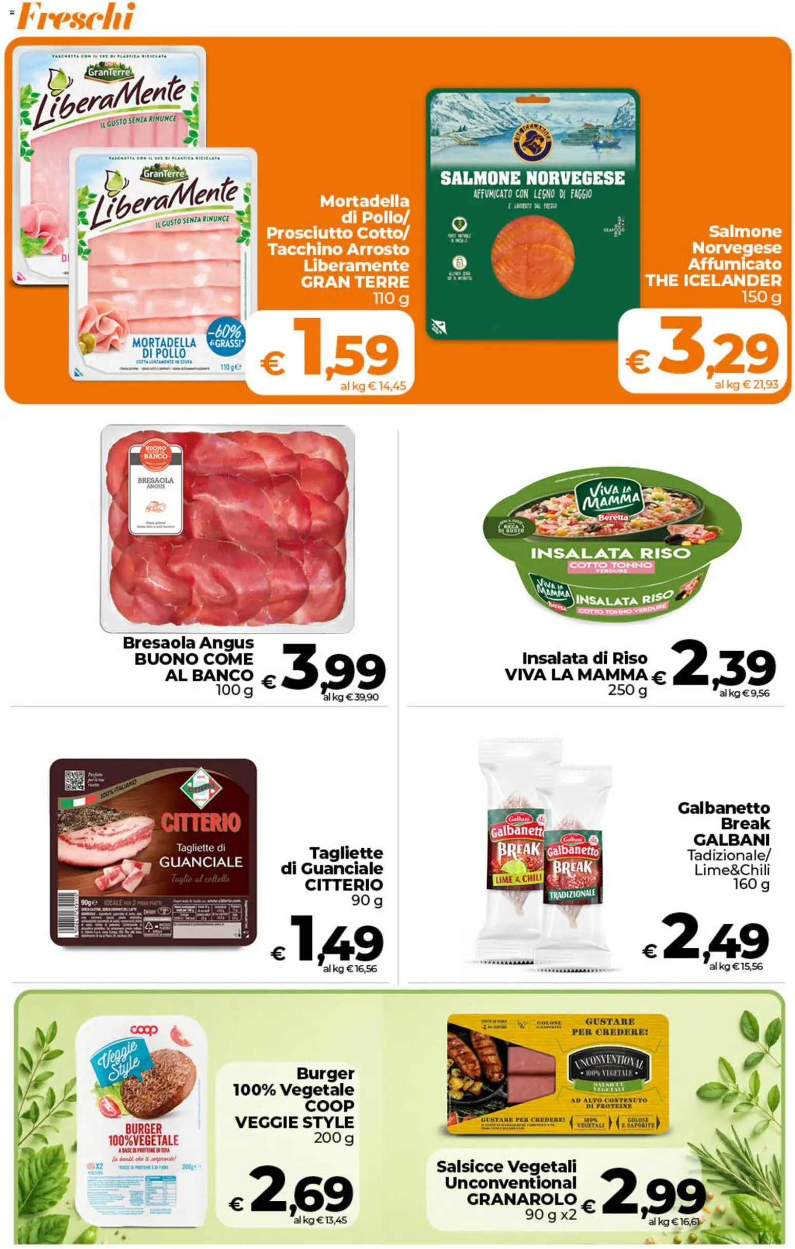 Volantino Ipercoop del 11/08/2026 | Pagina: 21 | Prodotti: Pollo, Salmone, Riso, Verdure