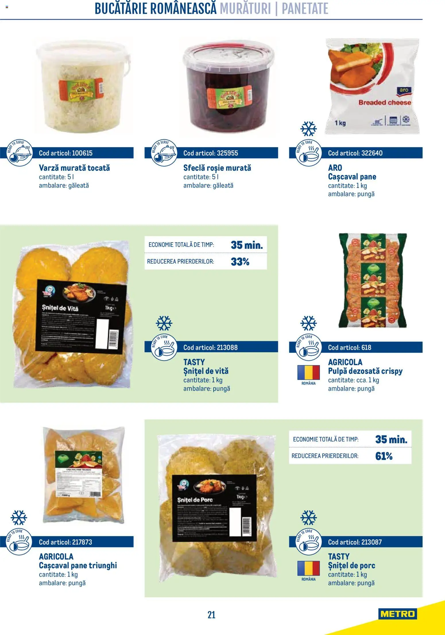 Noul catalog Metro – valabil de la 21.04.2026 | Pagină: 21 | Produse: Varză, Vită, Pungă, Cașcaval