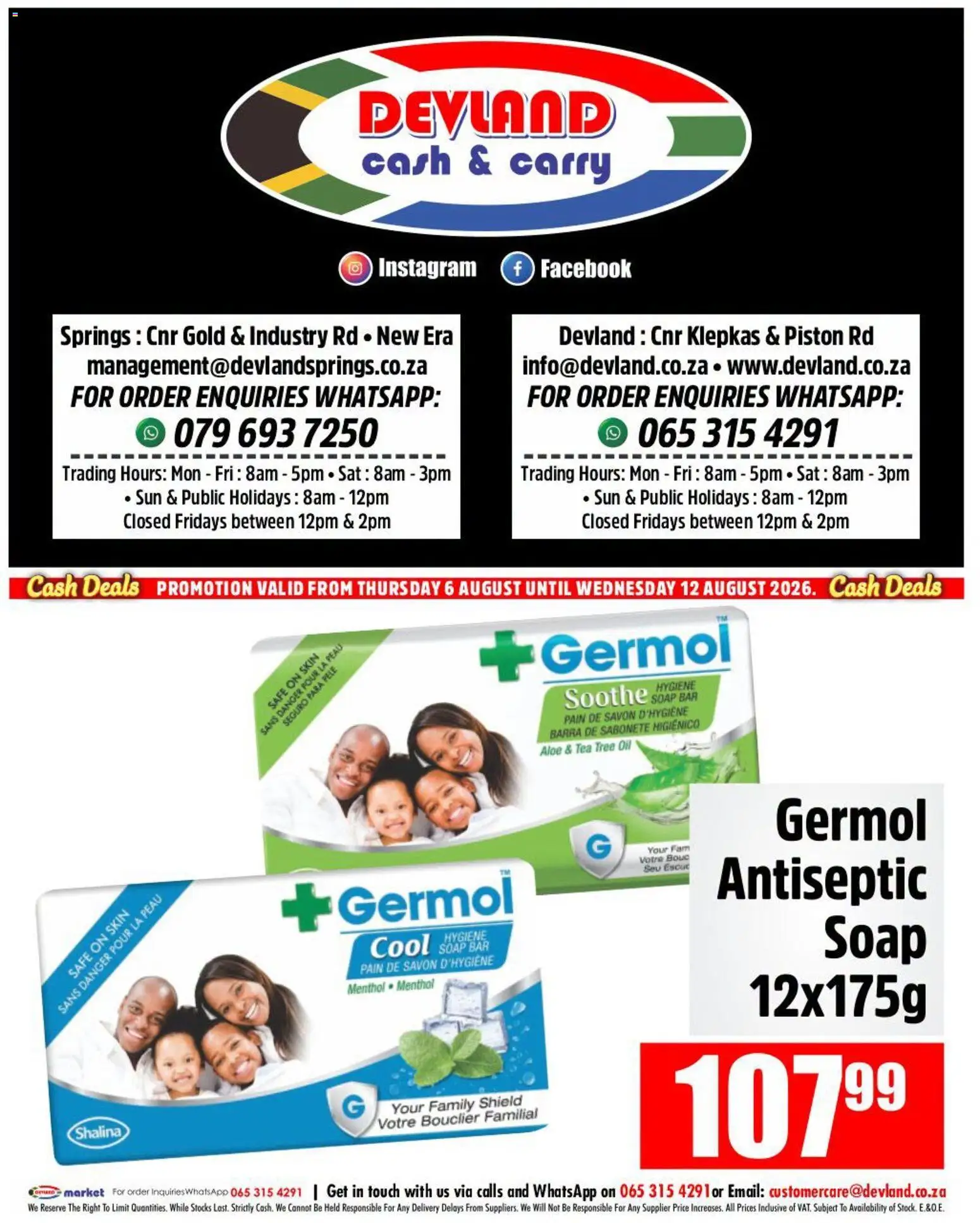 New Devland catalogue – valid from 06/08/2026 | Page: 7 | Products: Oil, Tea, Soap