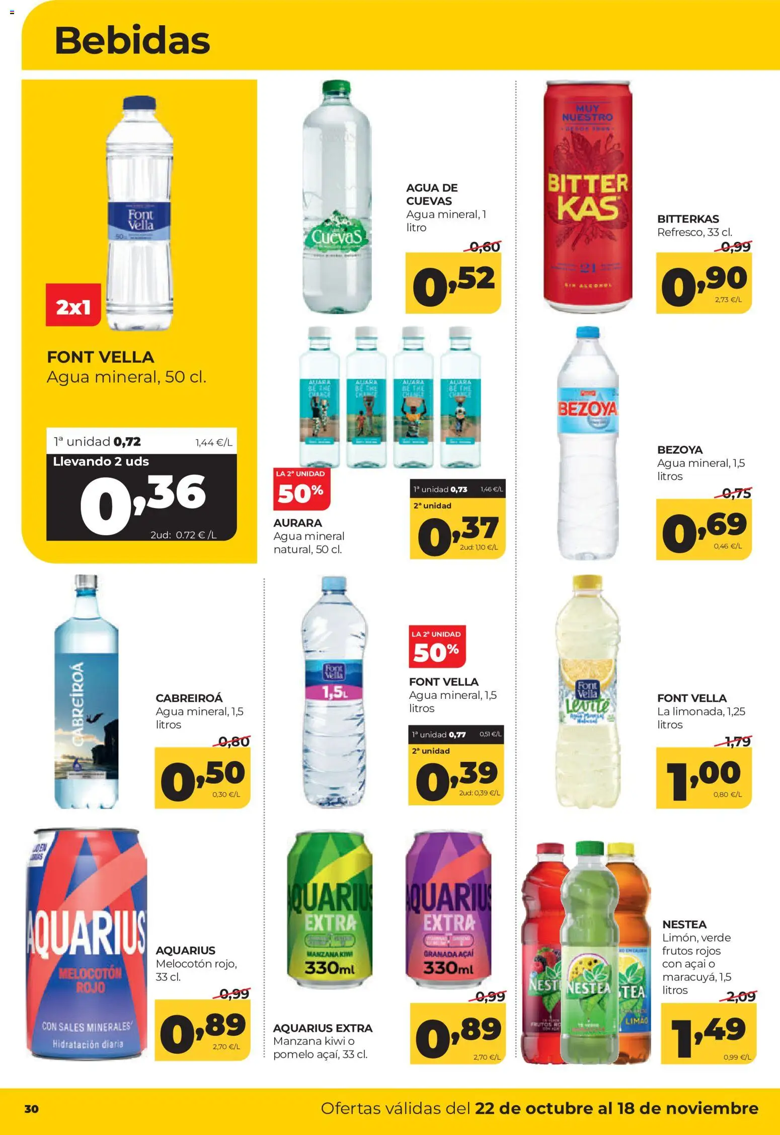 Alimerka folleto Castilla y León │ válido desde el 22/10/2026 | Página: 32 | Productos: Manzana, Granada, Pomelo, Agua