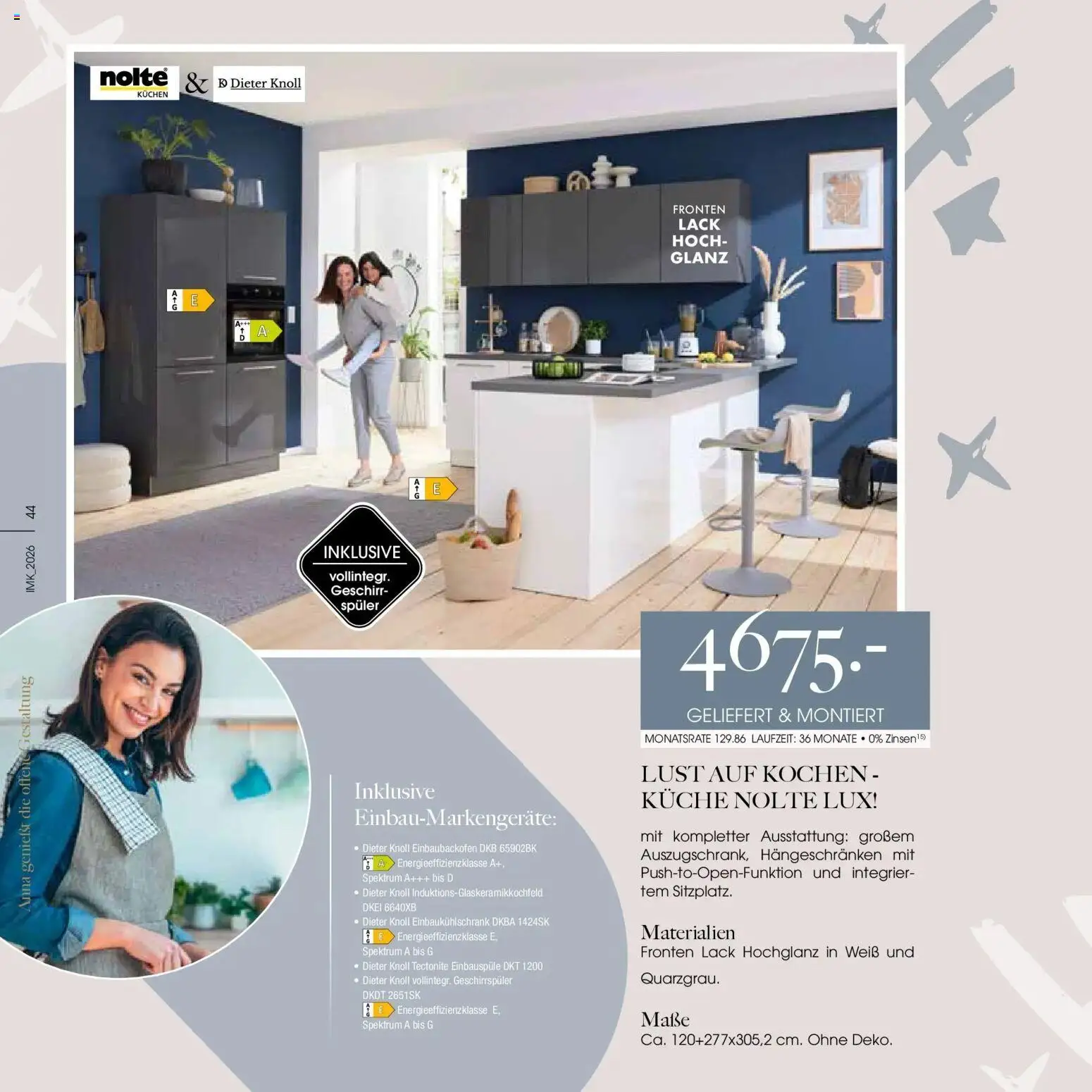 Zurbrüggen Küchen Prospekt 2026 – gültig ab 24.07.2026 | Seite: 44 | Produkte: Geschirrspüler, Küche, Kuchen
