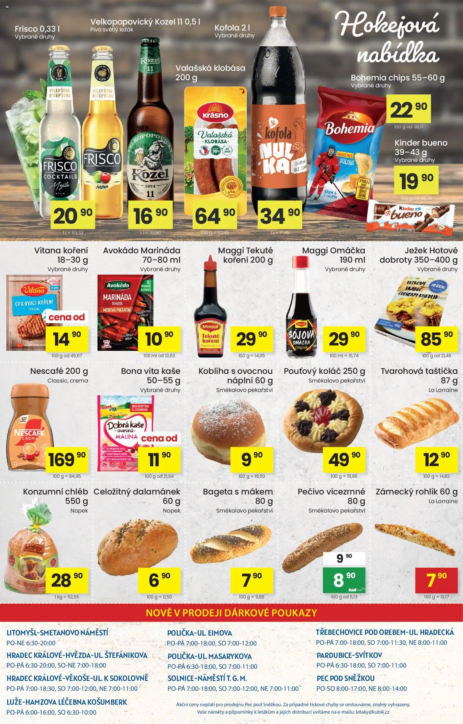 Kubík leták od 19.05.2026 | Strana: 4 | Produkty: Frisco, Kozel, Kinder, Dalamánek
