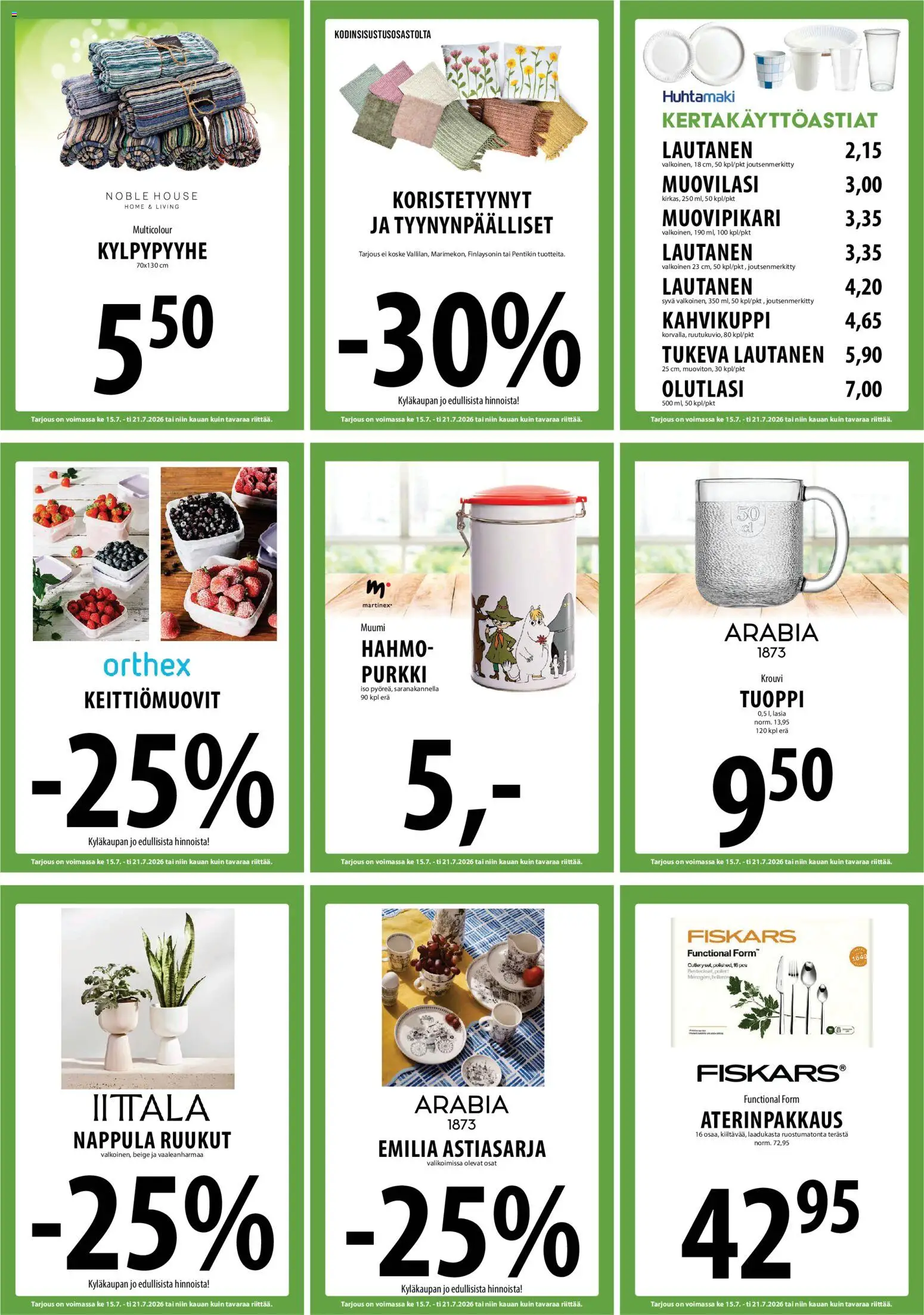 Tuuri tarjoukset – voimassa 15/07/2026 alkaen | Sivu: 18 | Tuotteet: Lautanen