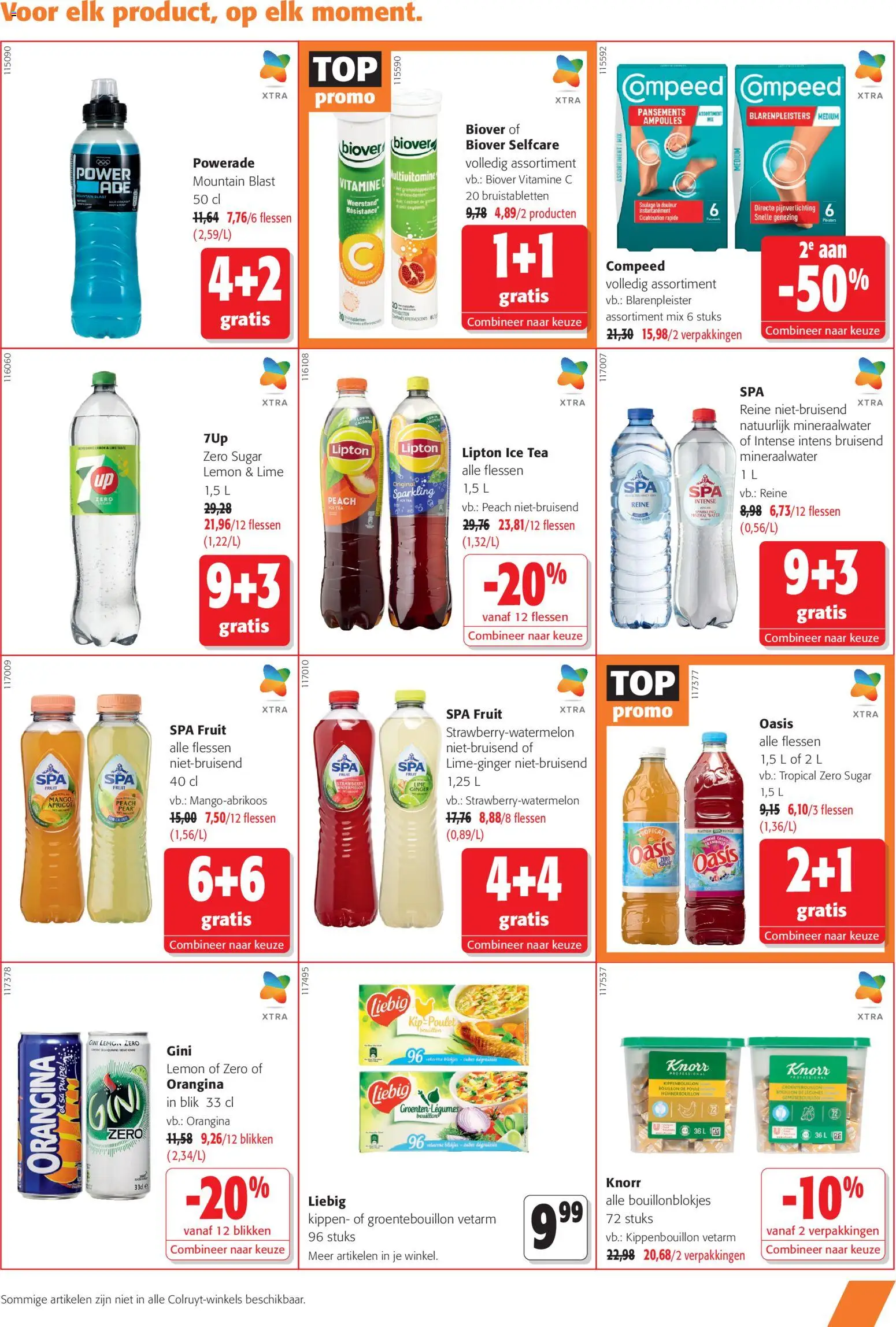{H1} | Pagina: 17 | Producten: Bouillon, La, Bruistabletten, Mineraalwater