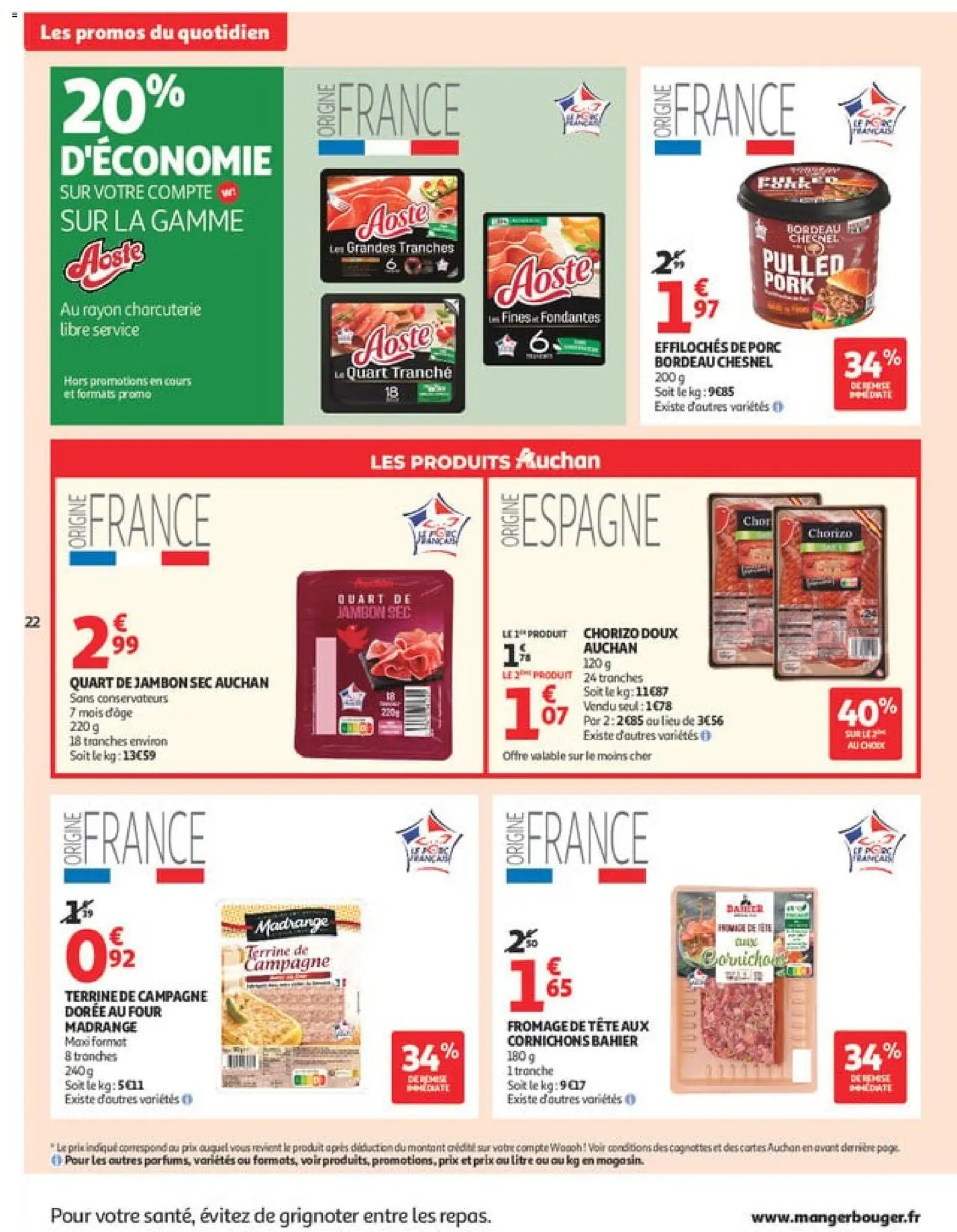 {H1} | Page: 22 | Produits: Chocapic, Beurre, Café, Céréales