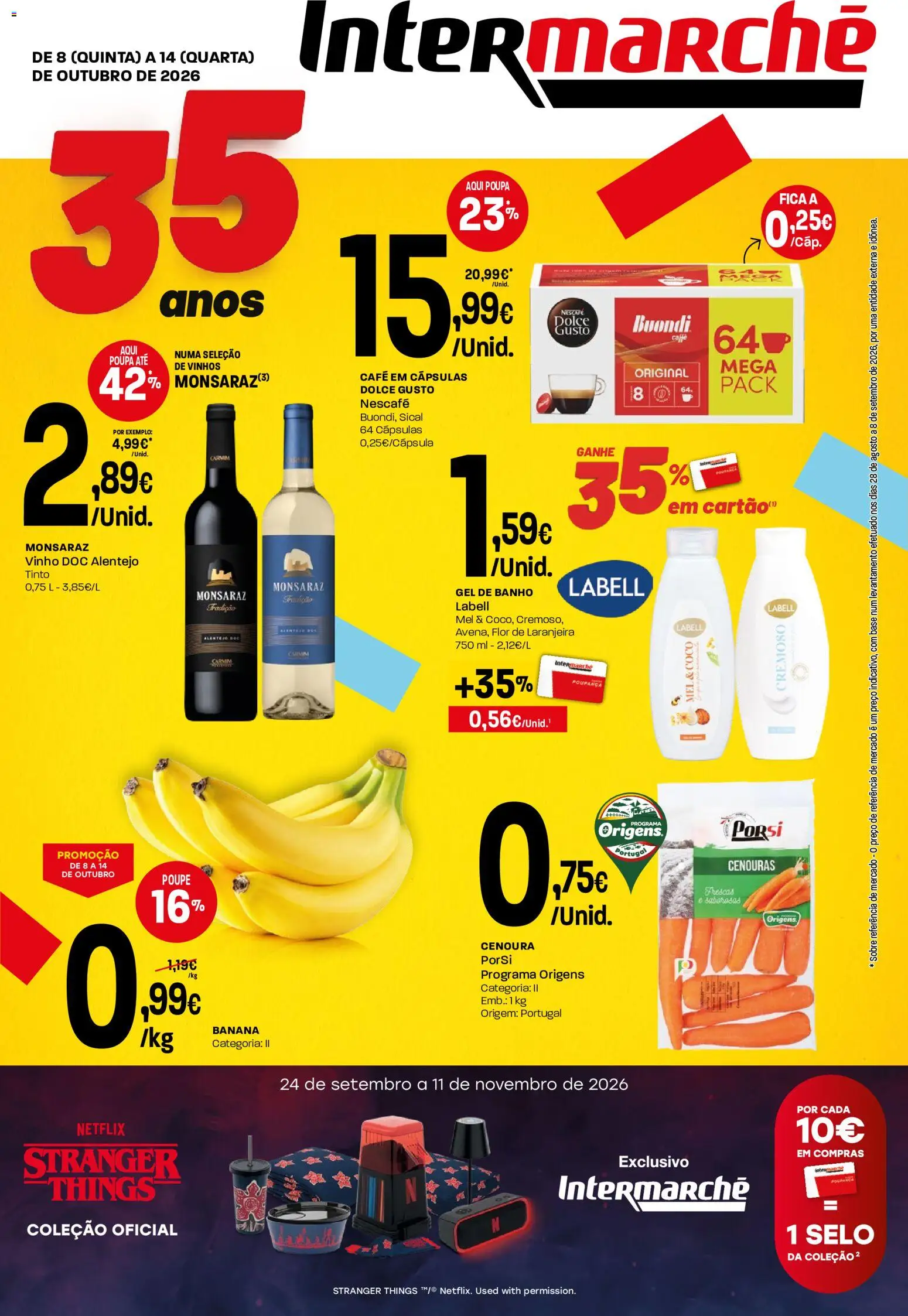Intermarché folheto Mini │ válido de 08/10/2026 | Página: 1 | Produtos: Base, Cápsulas, Dolce gusto, Coco