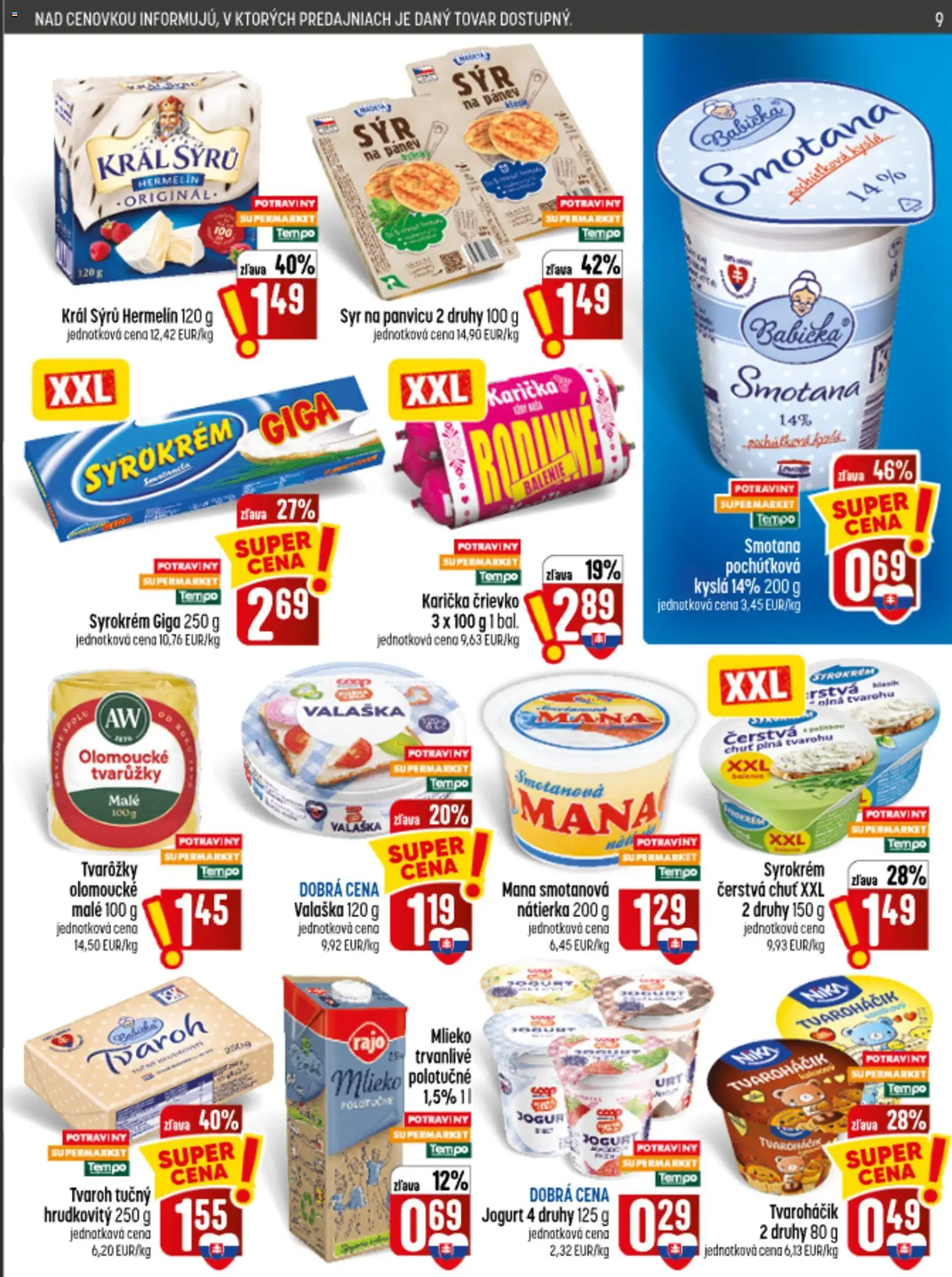 Nové COOP Jednota akcie – leták je platný od 10.09.2026 | Strana: 9