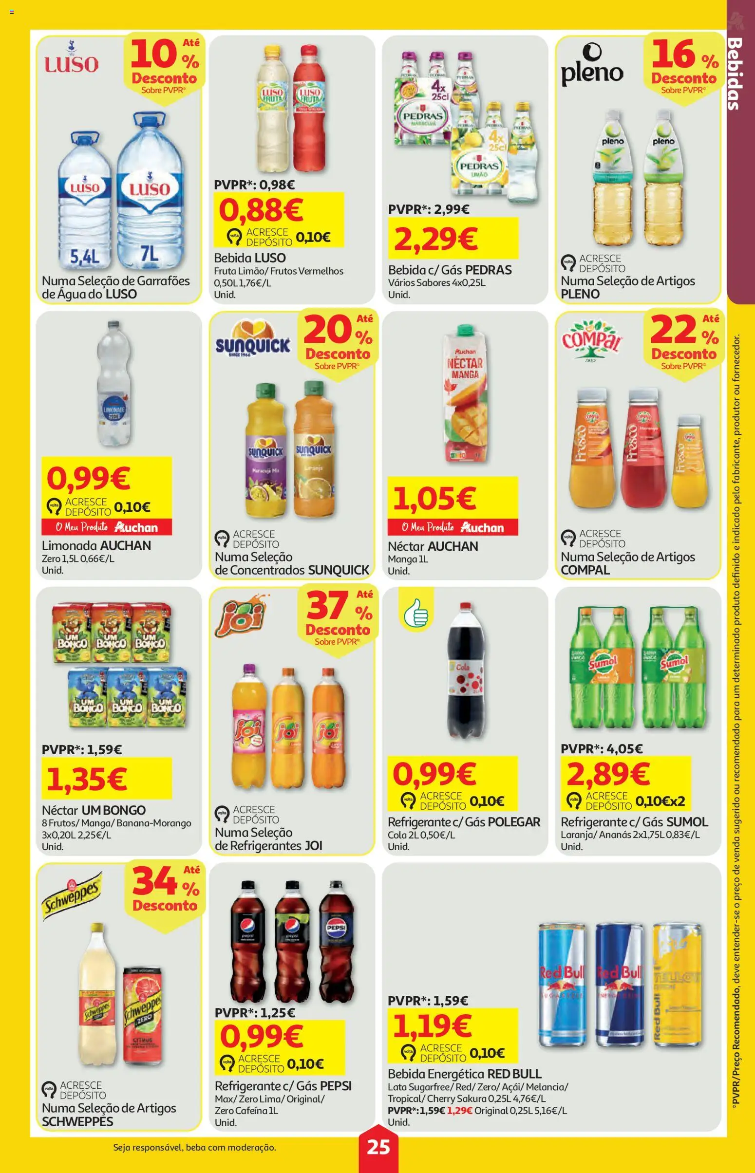 Auchan folheto │ válido de 28.05.2026 | Página: 25 | Produtos: Agua, Refrigerante, Bebida
