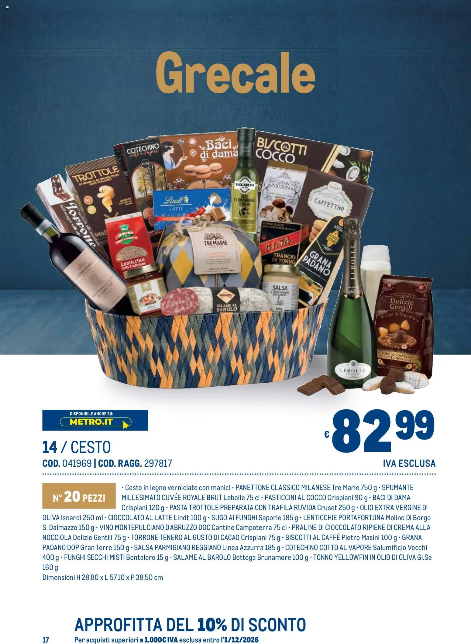 Volantino Metro del 19/10/2026 | Pagina: 17 | Prodotti: Salame, Funghi secchi, Salsa, Latte