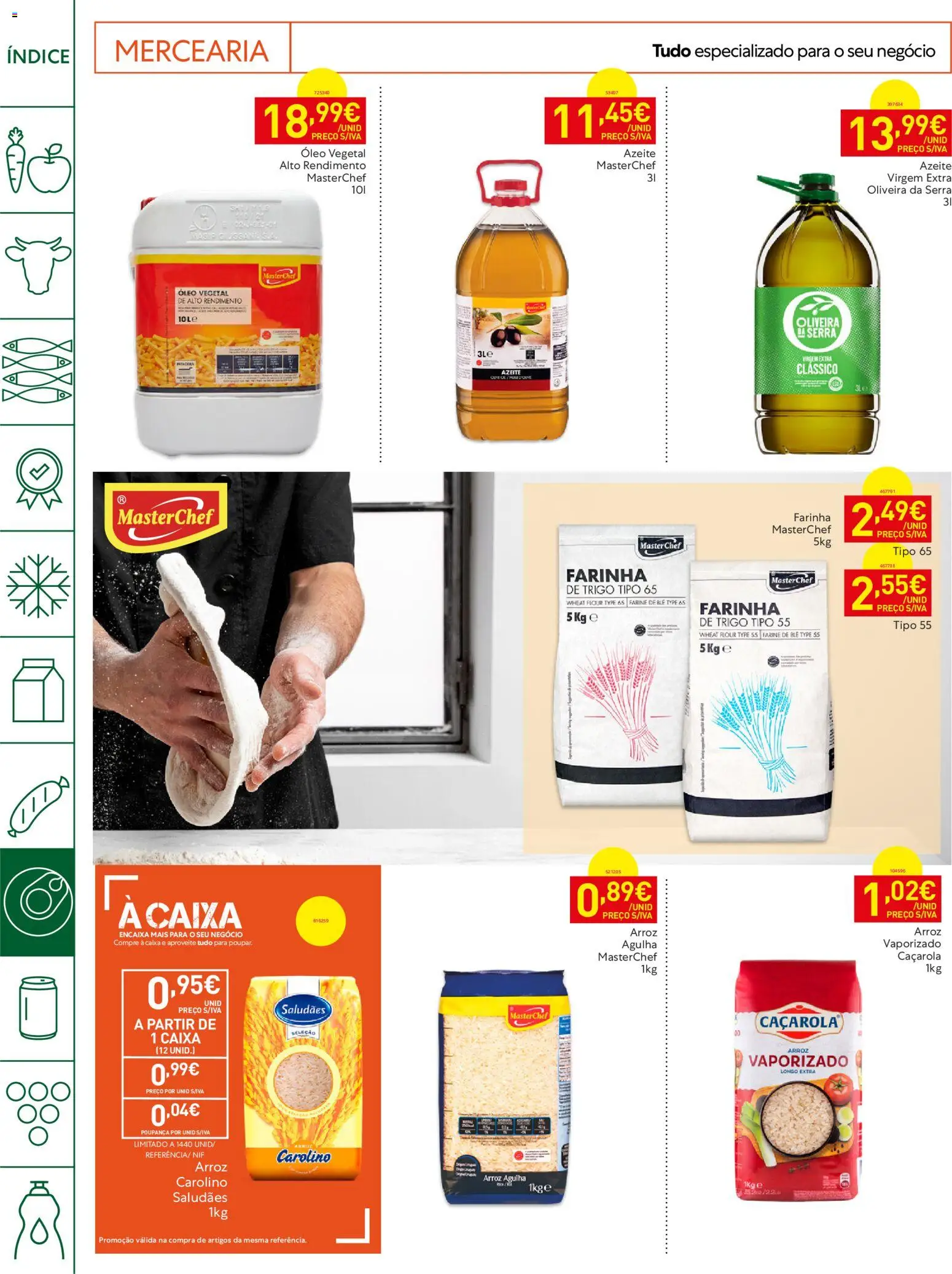 Recheio Horeca │ válido de 11/08/2026 | Página: 14 | Produtos: Azeite, Mercearia, Arroz, Farinha