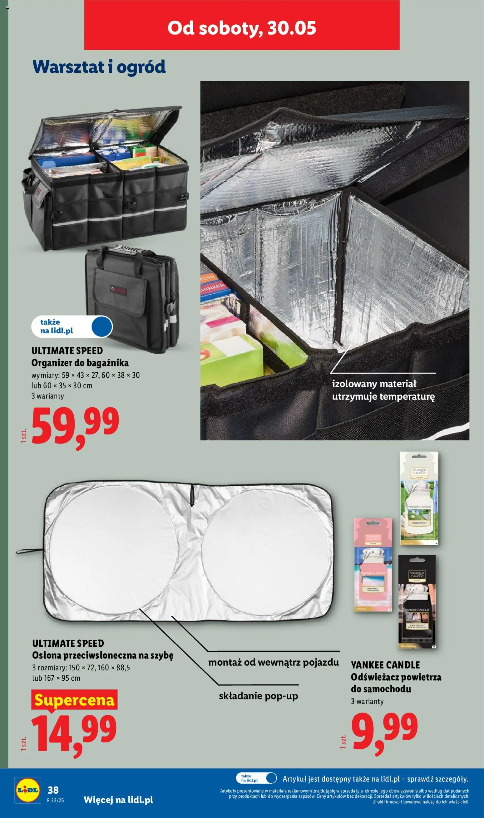 Lidl Polsko katalog od 25.05.2026 | Strana: 48 | Produkty: Organizér, Yankee Candle, Ultimate Speed