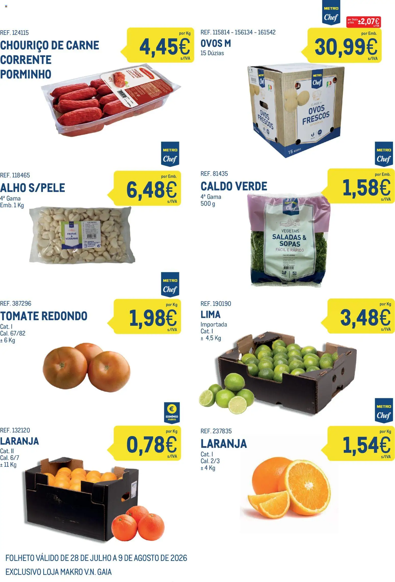 Makro Viagem Medieval │ válido de 28/07/2026 | Página: 2 | Produtos: Saladas, Ovos, Chouriço, Tomate