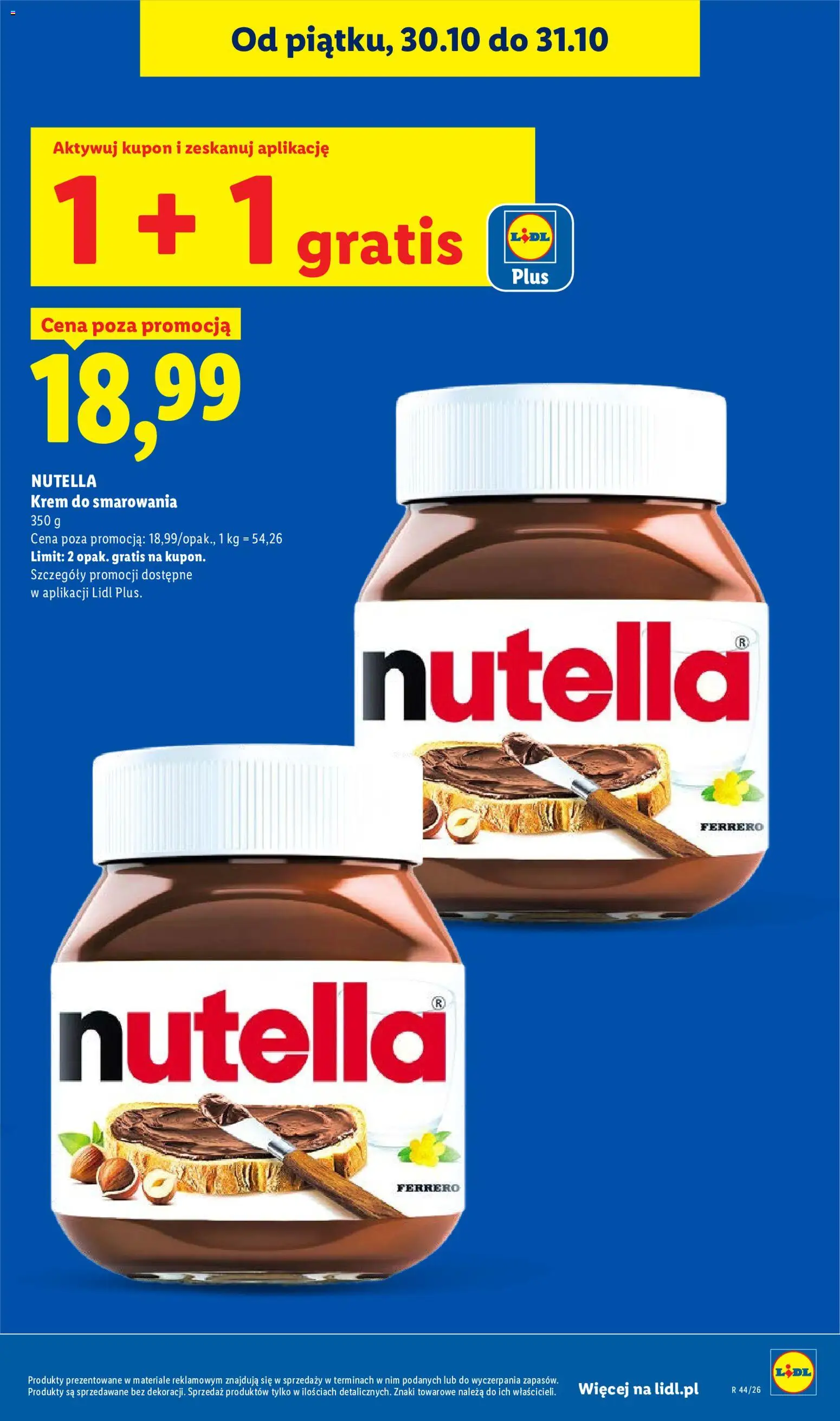 Lidl Polsko leták od 29.10.2026 | Strana: 9 | Produkty: Krém, Nutella