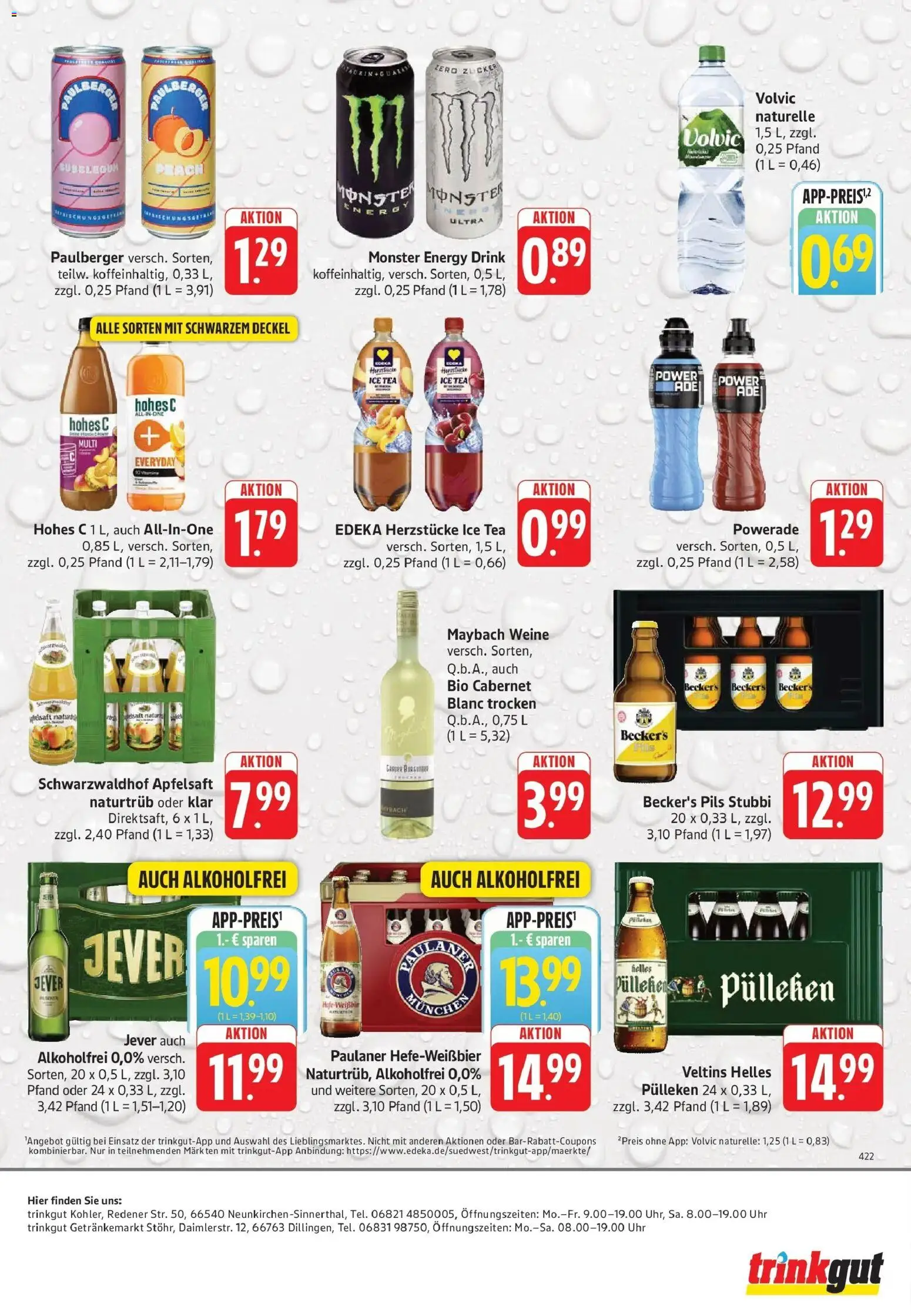 Trinkgut Prospekt Dillingen – gültig ab 03.08.2026 | Seite: 6 | Produkte: Powerade, Volvic, Paulaner, Veltins