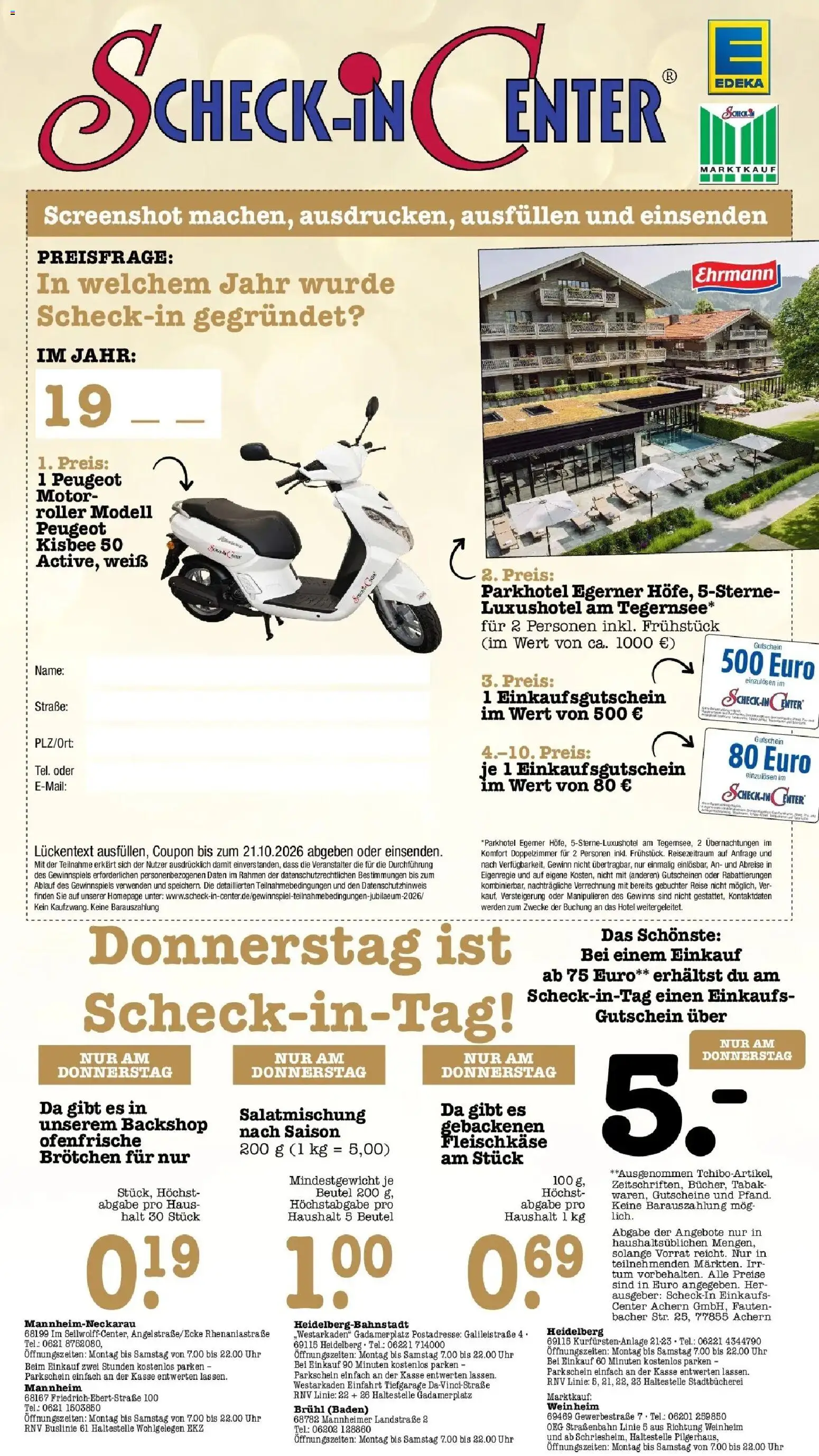 Edeka Prospekt Heidelberg (ab 28.09.2026) » Angebote Online | Seite: 65 | Produkte: Ofenfrische, Uhr
