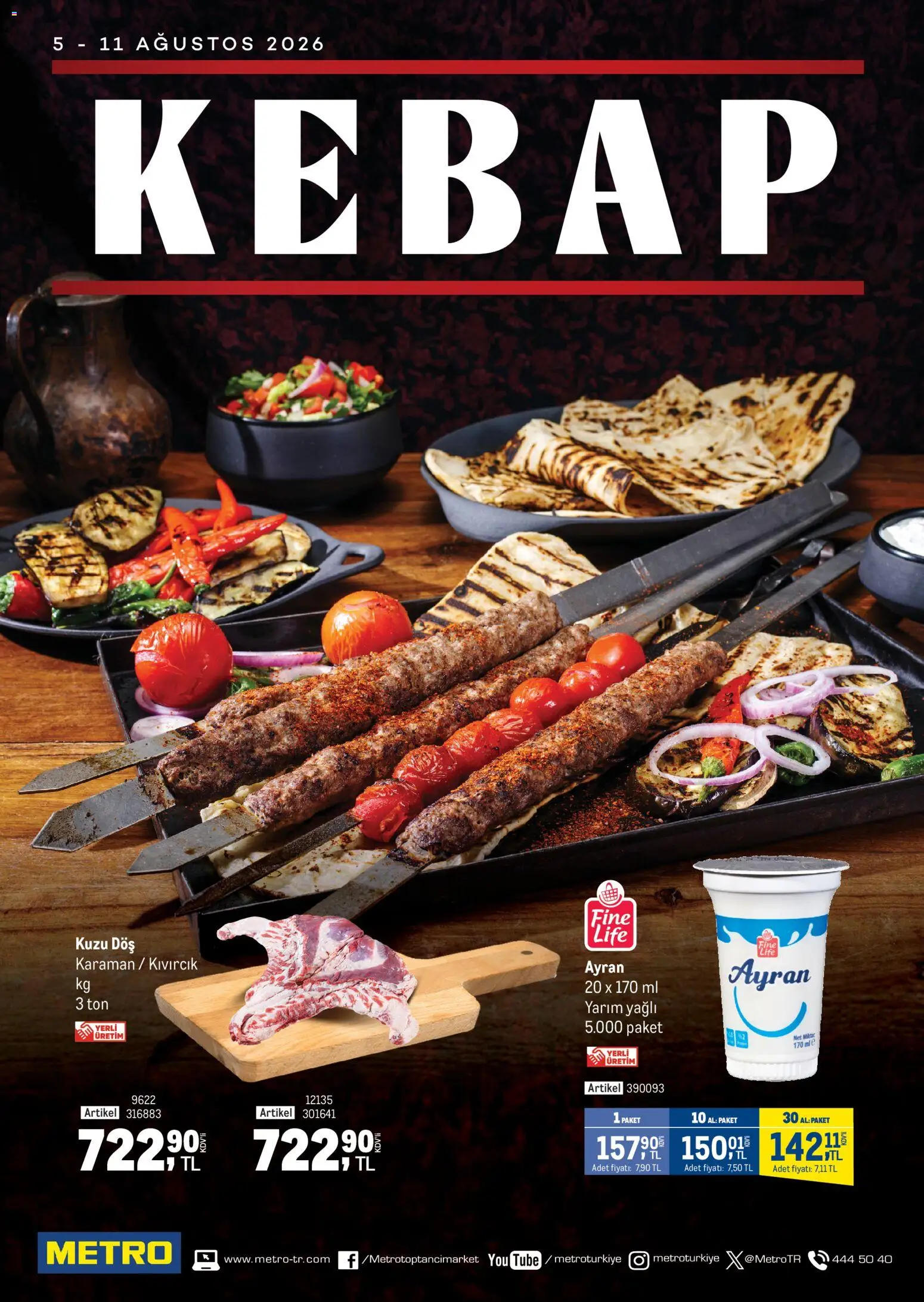 Metro - Kebap - 05 Ağustos 2026 tarihinden itibaren geçerlidir | Sayfa: 1