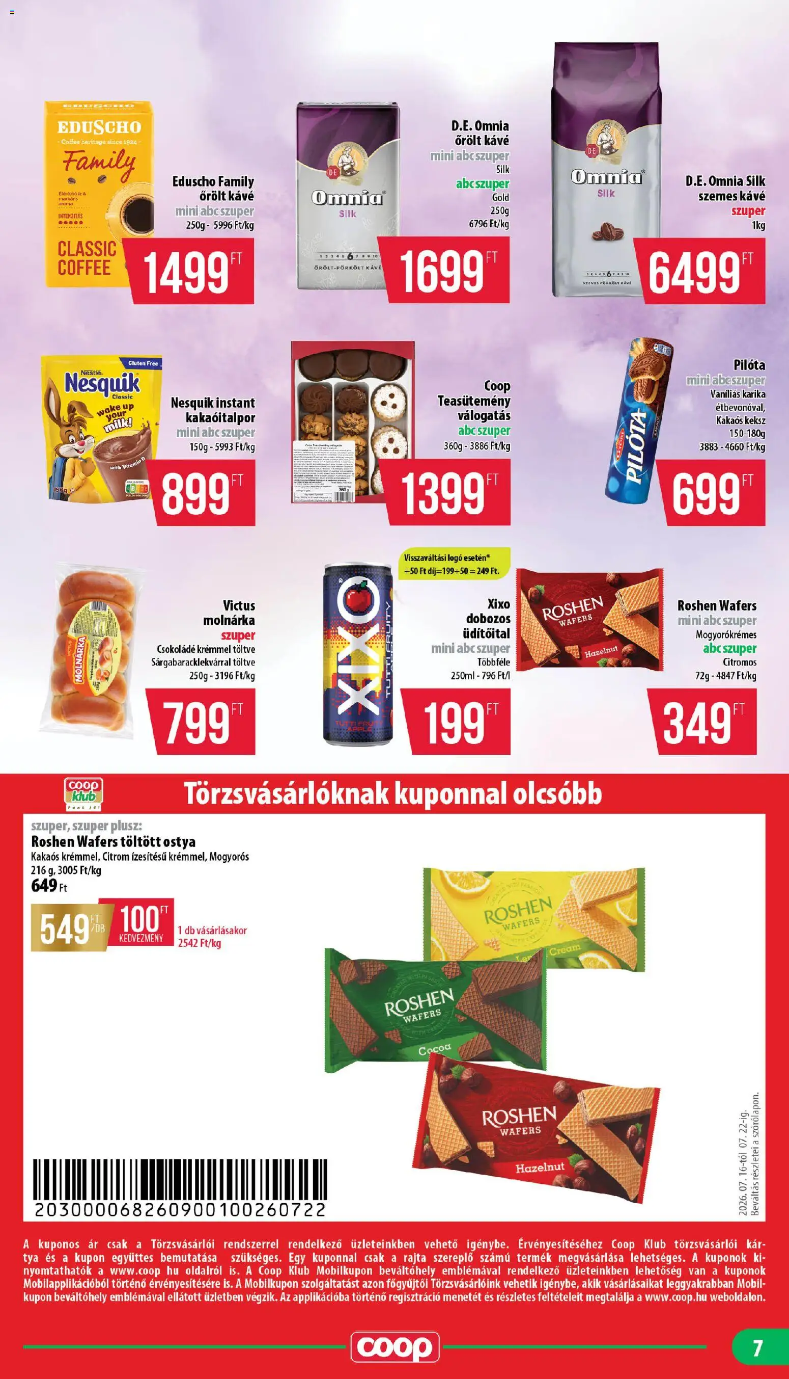 COOP akciós ujság - amely érvényes a következő dátumtól: 2026.07.16. | Oldal: 7