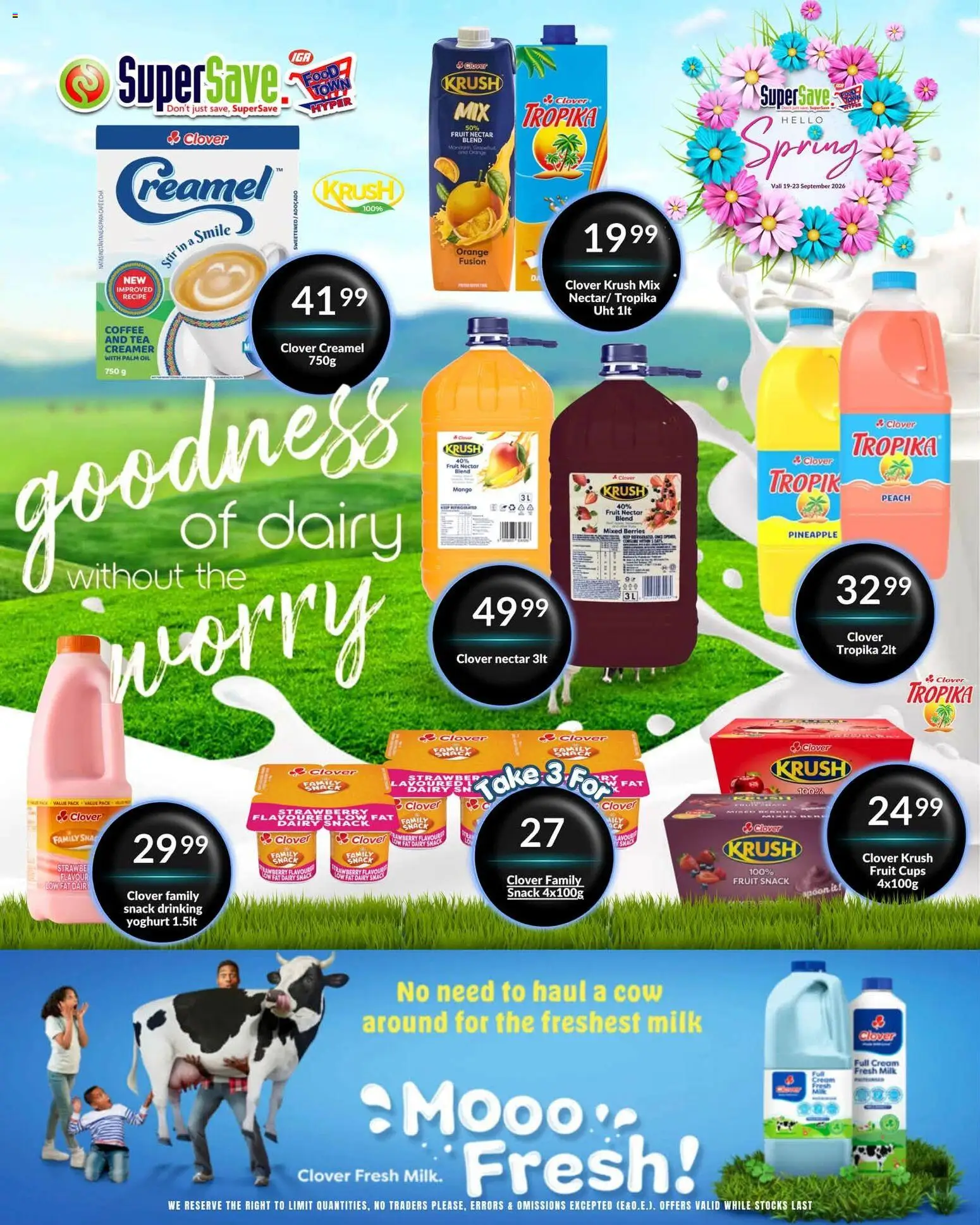 New Super Save catalogue – valid from 19/09/2026 | Page: 55 | Products: Milk, Coffee, Tea, Peach